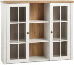 JYSK Надстройка MARKSKEL 2 врати бяла/цвят дъб