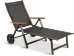 JYSK JYSK Шезлонг KARLSHAMN Ш81xД190 тъмносив