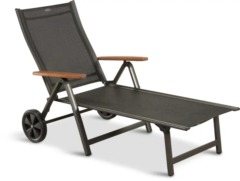 JYSK Шезлонг KARLSHAMN Ш81xД190 тъмносив