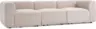 JYSK Модулен диван SKEJBY 3-местен текстил цвят пясък