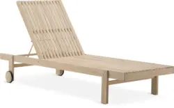 JYSK Шезлонг VESTERMADE Ш75xД198 твърда дървесина