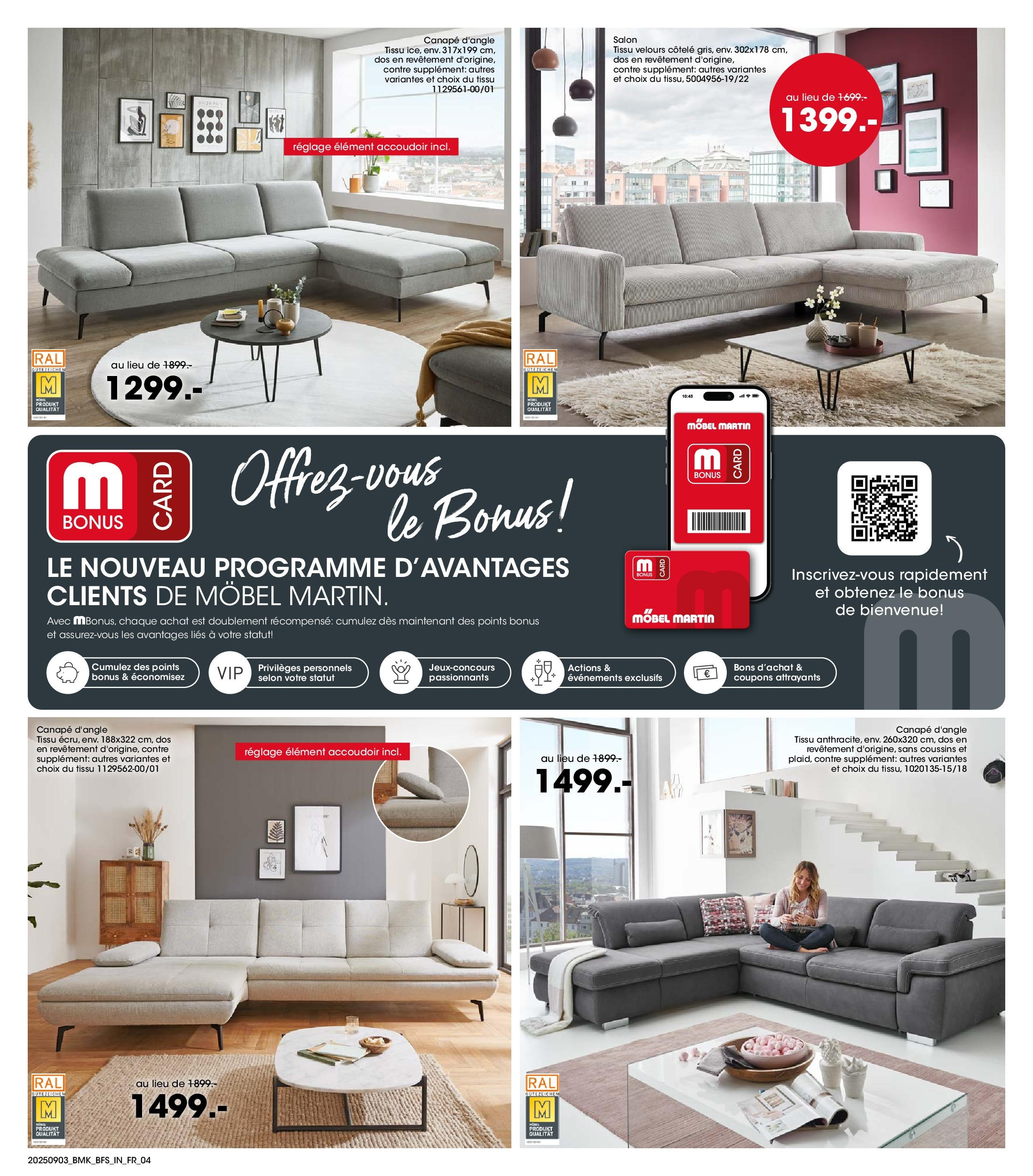 Möbel Martin - Möbel Martin: Offres hebdomadaires à partir du 02/09/2025 - promo en ligne | Page: 4 | Produits: Canapé Möbel Martin - Möbel Martin: Offres hebdomadaires à partir du 02/09/2025 - promo en ligne | Page: 4 | Produits: Canapé