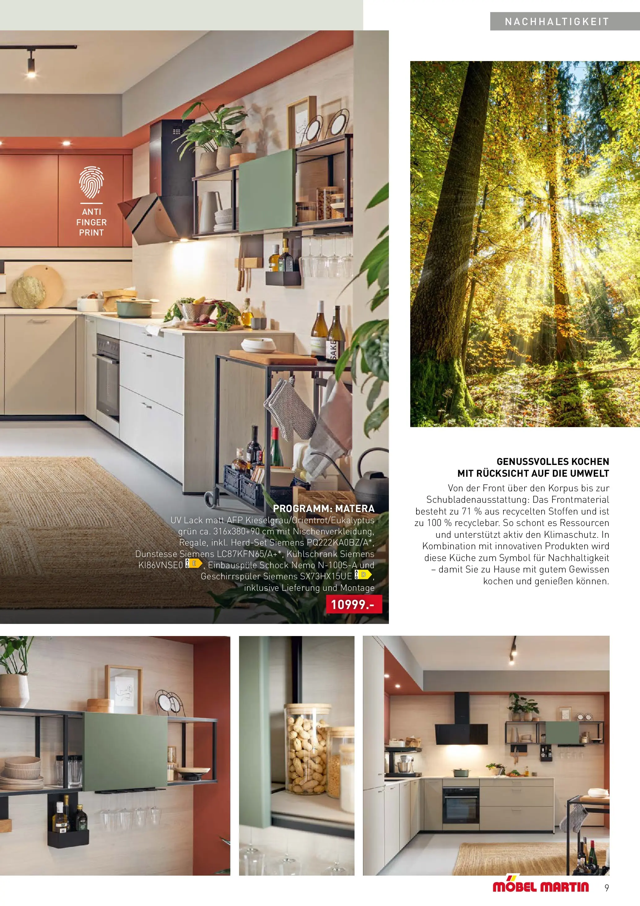 Möbel Martin Meine Küche 2025 (ab 15.09.2025) zum Blättern | Seite: 9 | Produkte: Siemens, Geschirrspüler, Küche, Kühlschrank