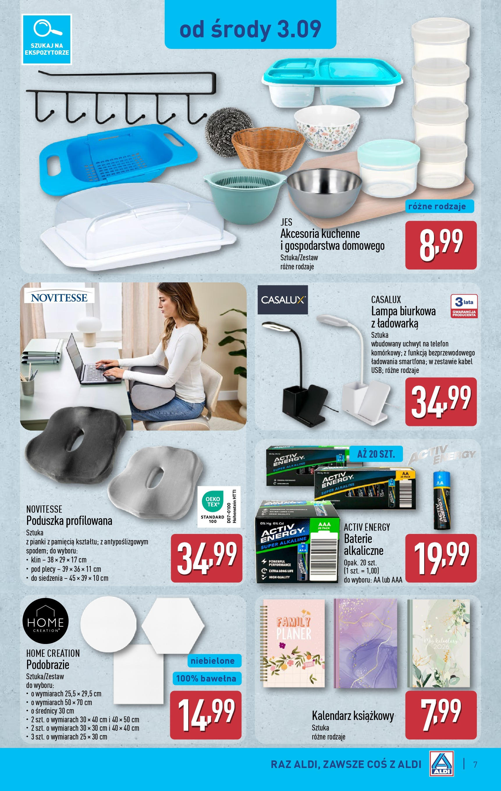 Aldi Gazetka - Hity od Środy i od Soboty od 03.09.2025 | Nowa PDF gazetka | Strona: 7 | Produkty: Telefon, Kabel, Baterie, Lampa Aldi Gazetka - Hity od Środy i od Soboty od 03.09.2025 - Ulotka PDF, promocje | Strona: 7 | Produkty: Telefon, Kabel, Baterie, Lampa