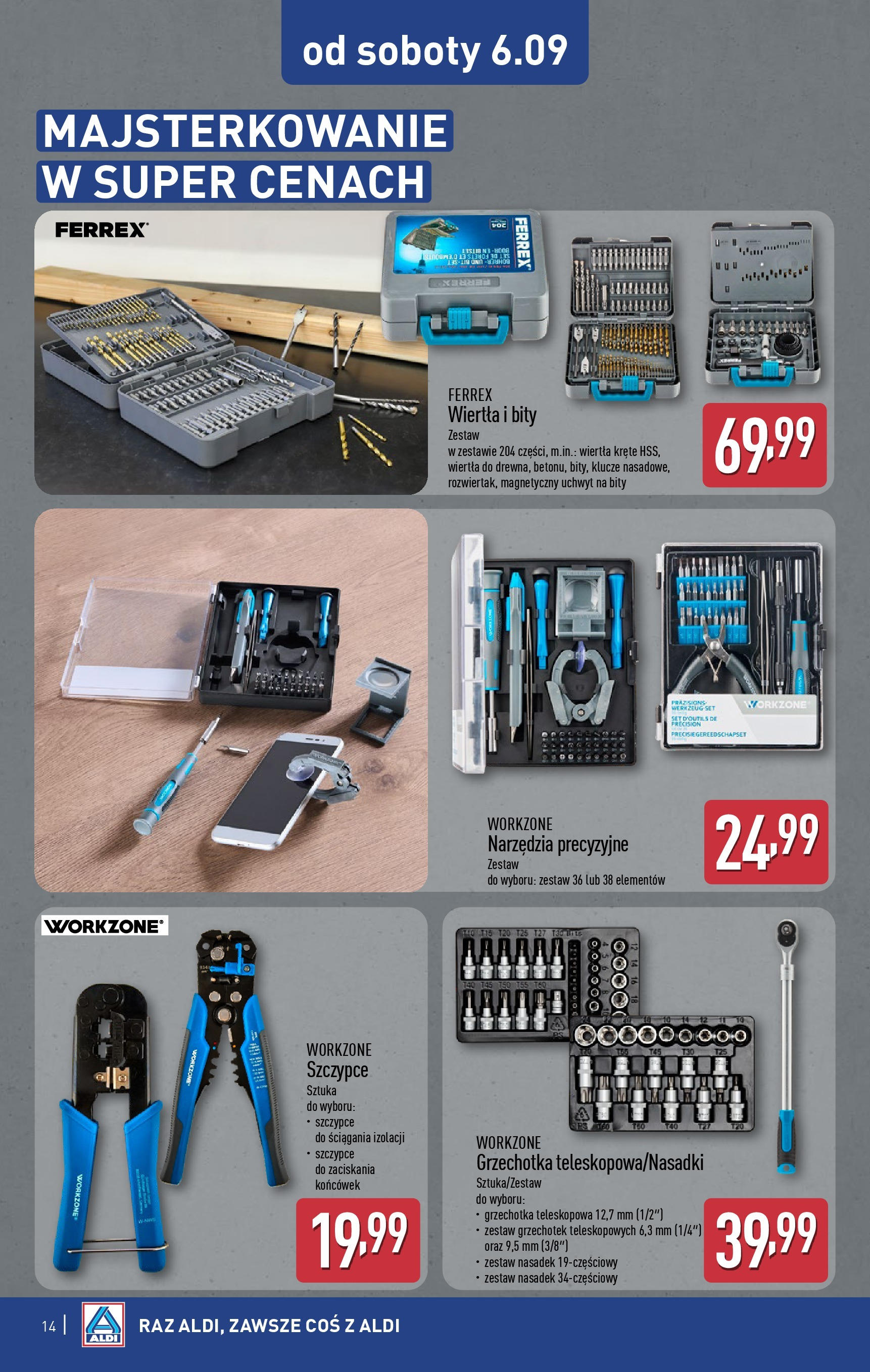 Aldi Gazetka - Hity od Środy i od Soboty od 03.09.2025 | Nowa PDF gazetka | Strona: 14 Aldi Gazetka - Hity od Środy i od Soboty od 03.09.2025 - Ulotka PDF, promocje | Strona: 14