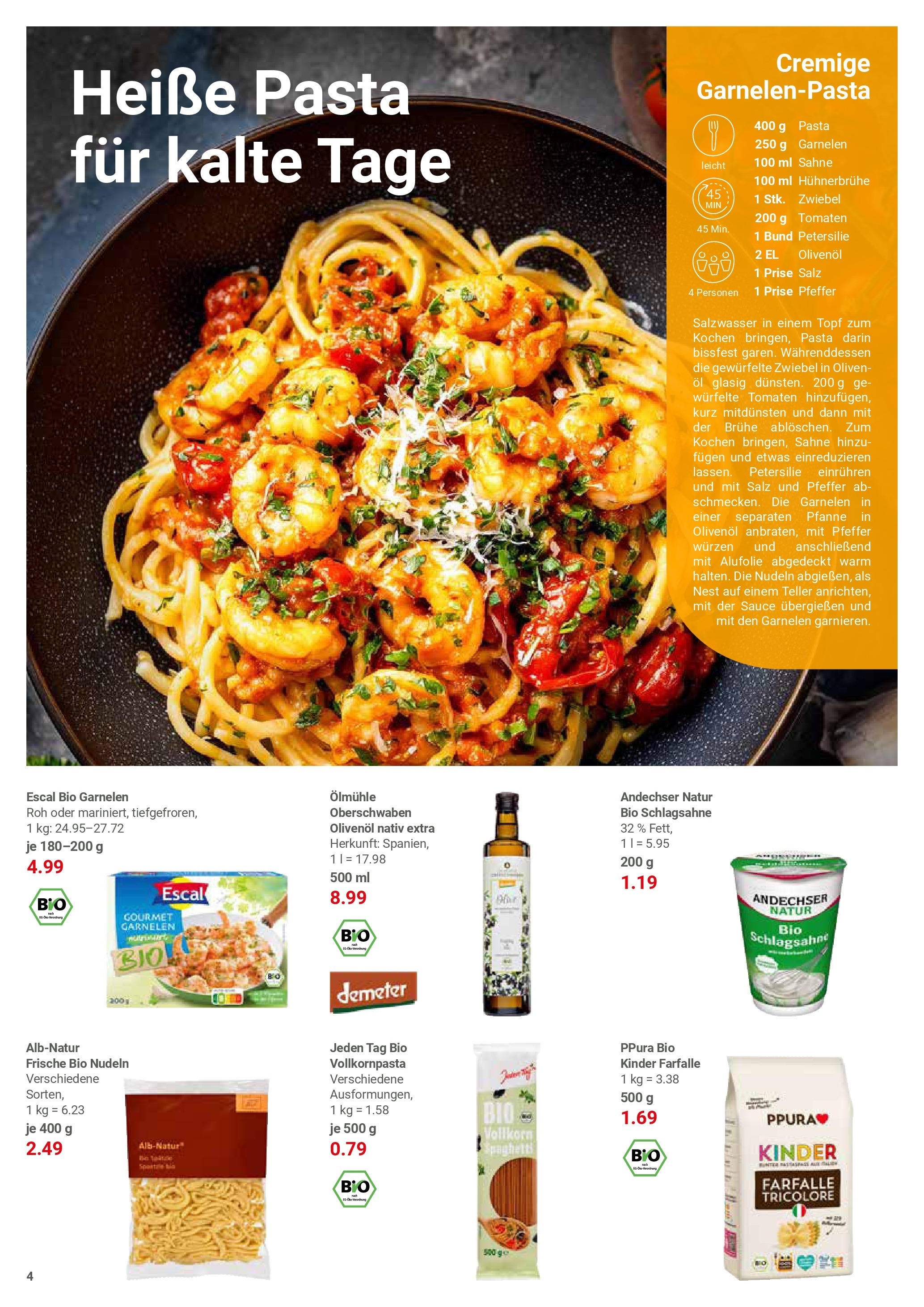Globus prospekt Hamburg	 (ab 25.08.2025) » Angebote online | Seite: 4 | Produkte: Tomaten, Garnelen, Salz, Sahne