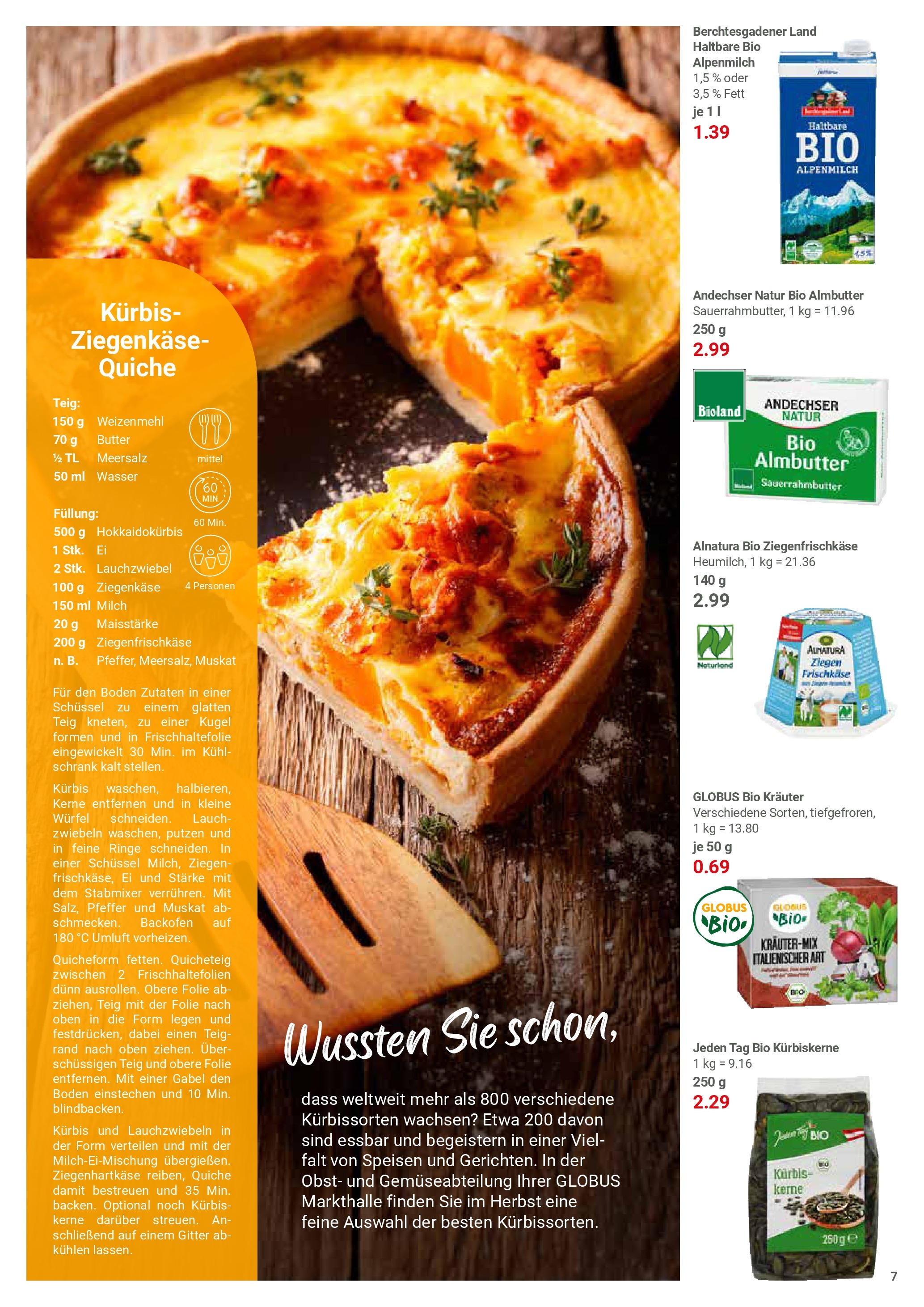 Globus prospekt Hamburg	 (ab 25.08.2025) » Angebote online | Seite: 7 | Produkte: Ziegenkäse, Zwiebeln, Pfeffer, Backofen