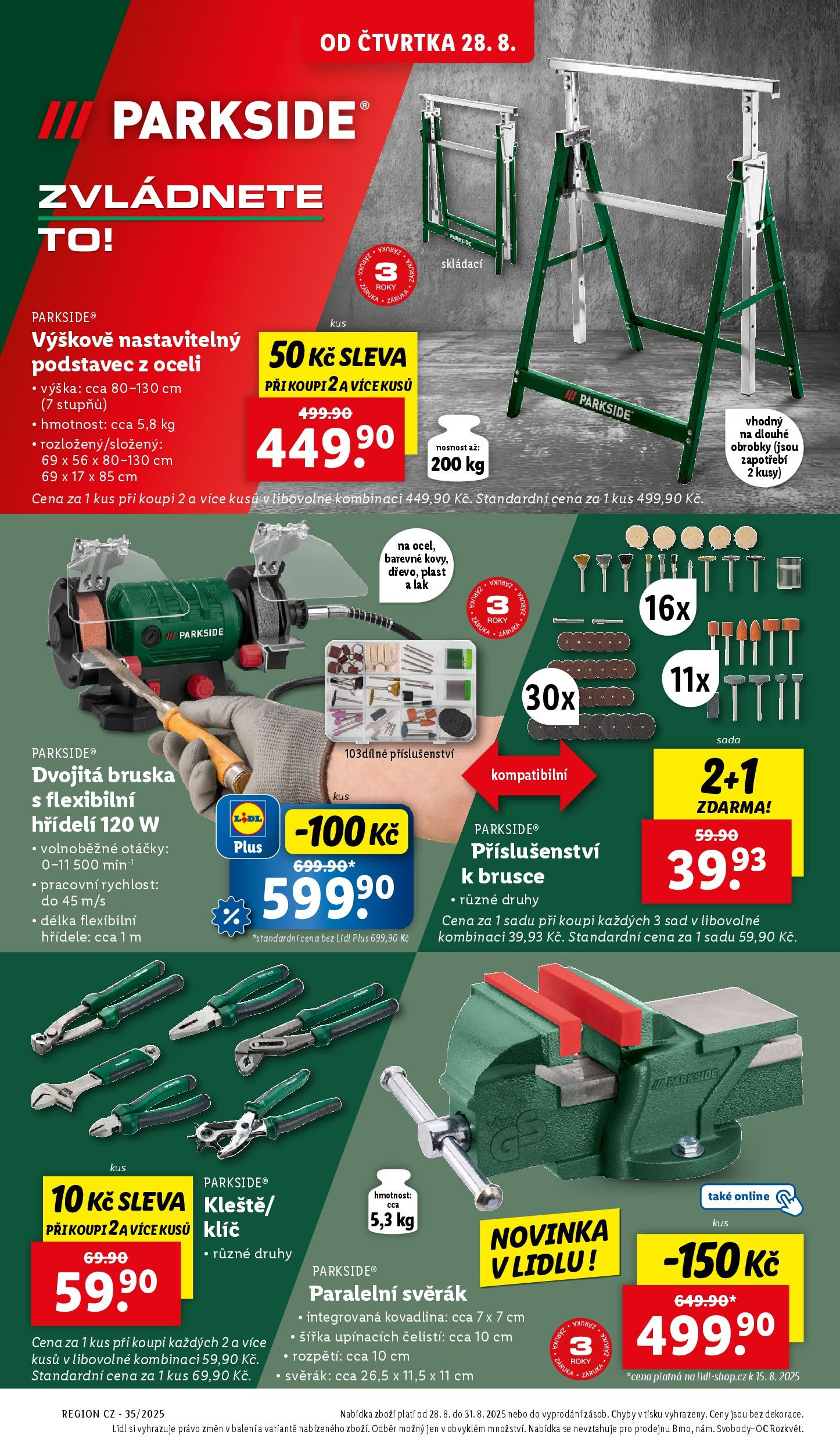 LIDL leták | 25.08.2025 | Akční leták příští týden | Strana: 32 | Produkty: Parkside, Bruska Lidl leták od 25.08.2025 - Nový akční leták | Strana: 32 | Produkty: Parkside, Bruska