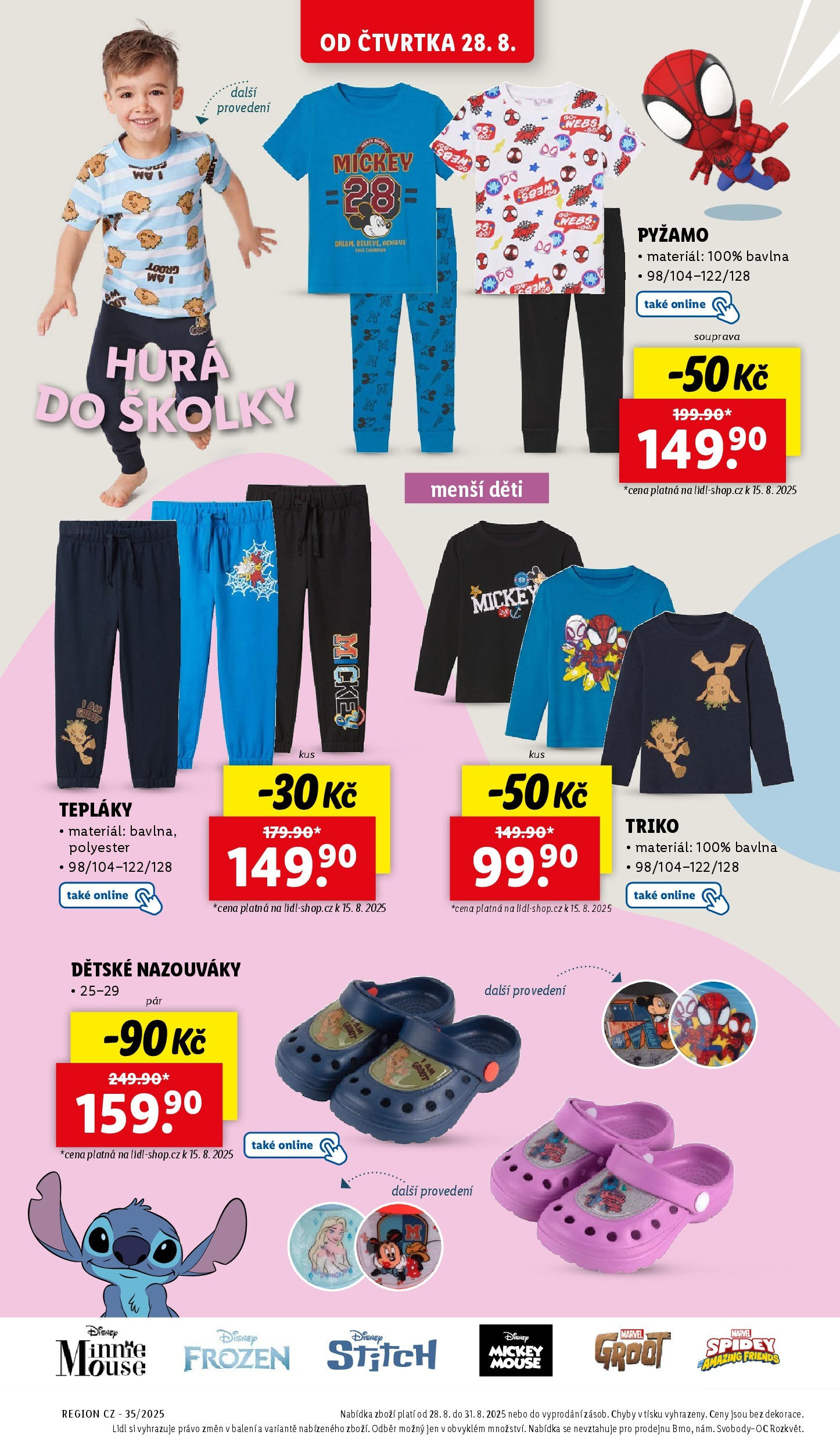 LIDL leták | 25.08.2025 | Akční leták příští týden | Strana: 34 | Produkty: Pyžamo, Tepláky Lidl leták od 25.08.2025 - Nový akční leták | Strana: 34 | Produkty: Pyžamo, Tepláky