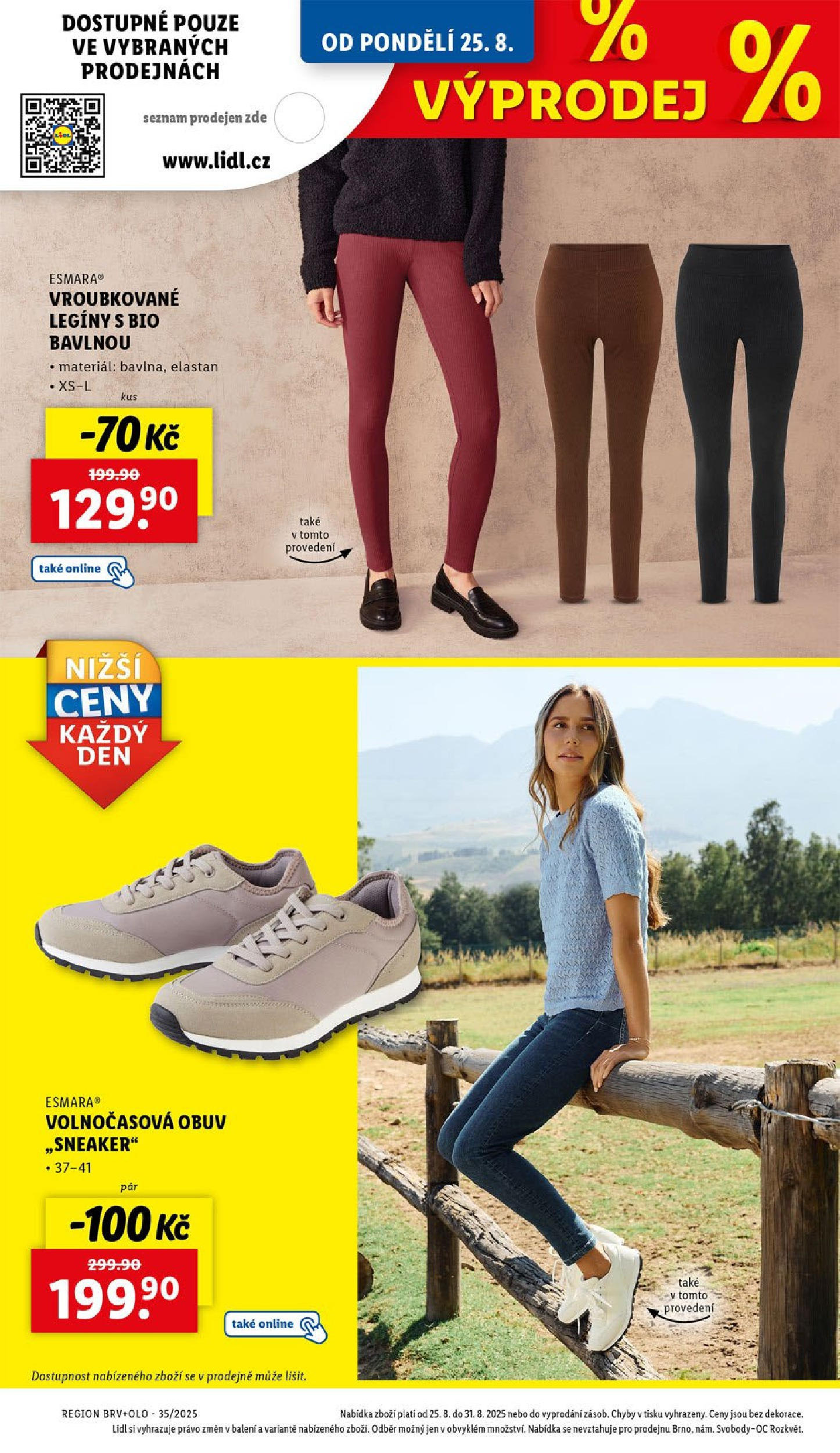 LIDL leták | 25.08.2025 | Akční leták příští týden | Strana: 20 | Produkty: Legíny, Obuv Lidl leták od 25.08.2025 - Nový akční leták | Strana: 20 | Produkty: Legíny, Obuv