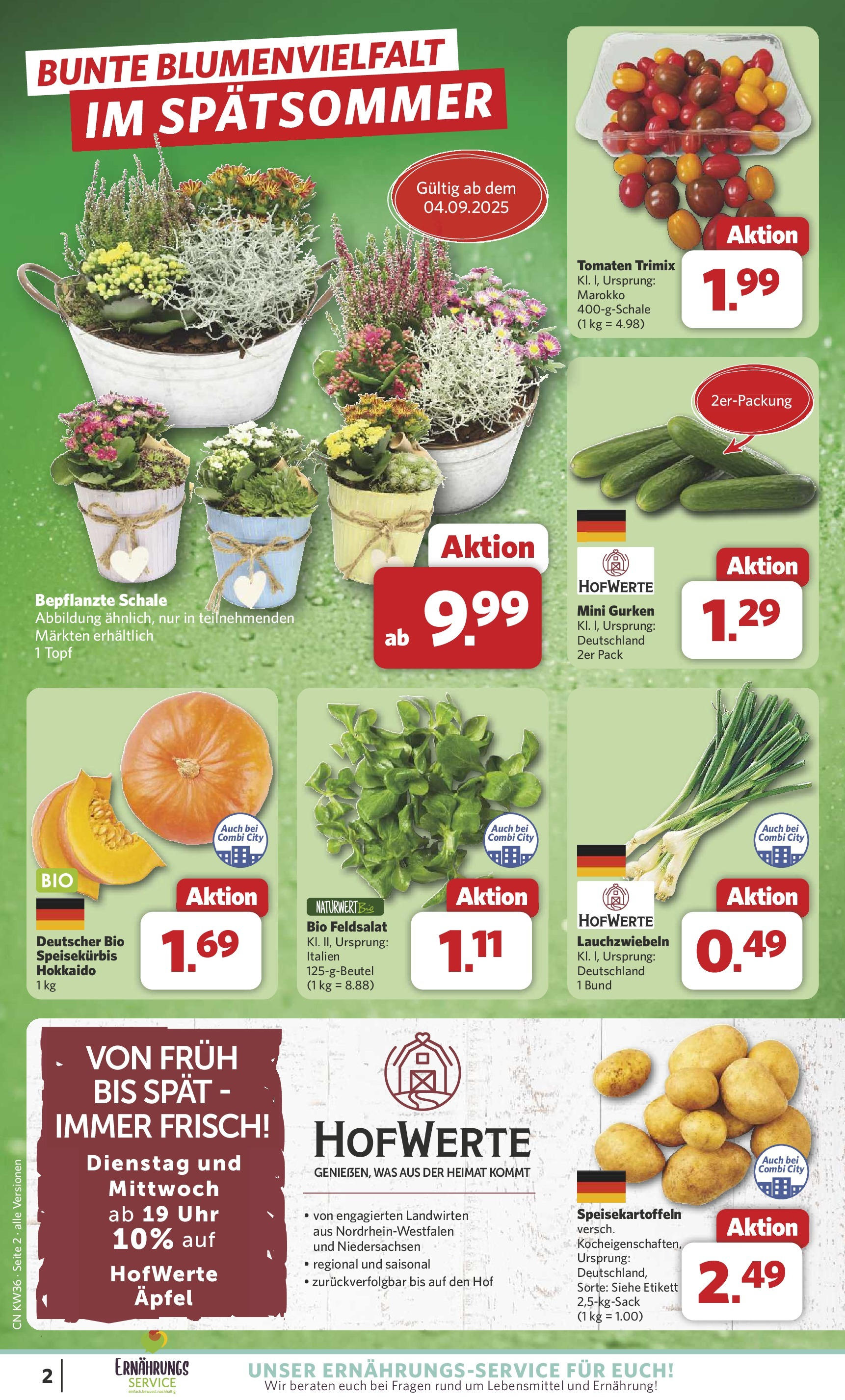 Combi Prospekt Twistringen (ab 01.09.2025) zum Blättern | Seite: 2 | Produkte: Äpfel, Tomaten, Gurken, Uhr Combi Prospekt Twistringen (ab 01.09.2025) zum Blättern | Seite: 2 | Produkte: Äpfel, Tomaten, Gurken, Uhr
