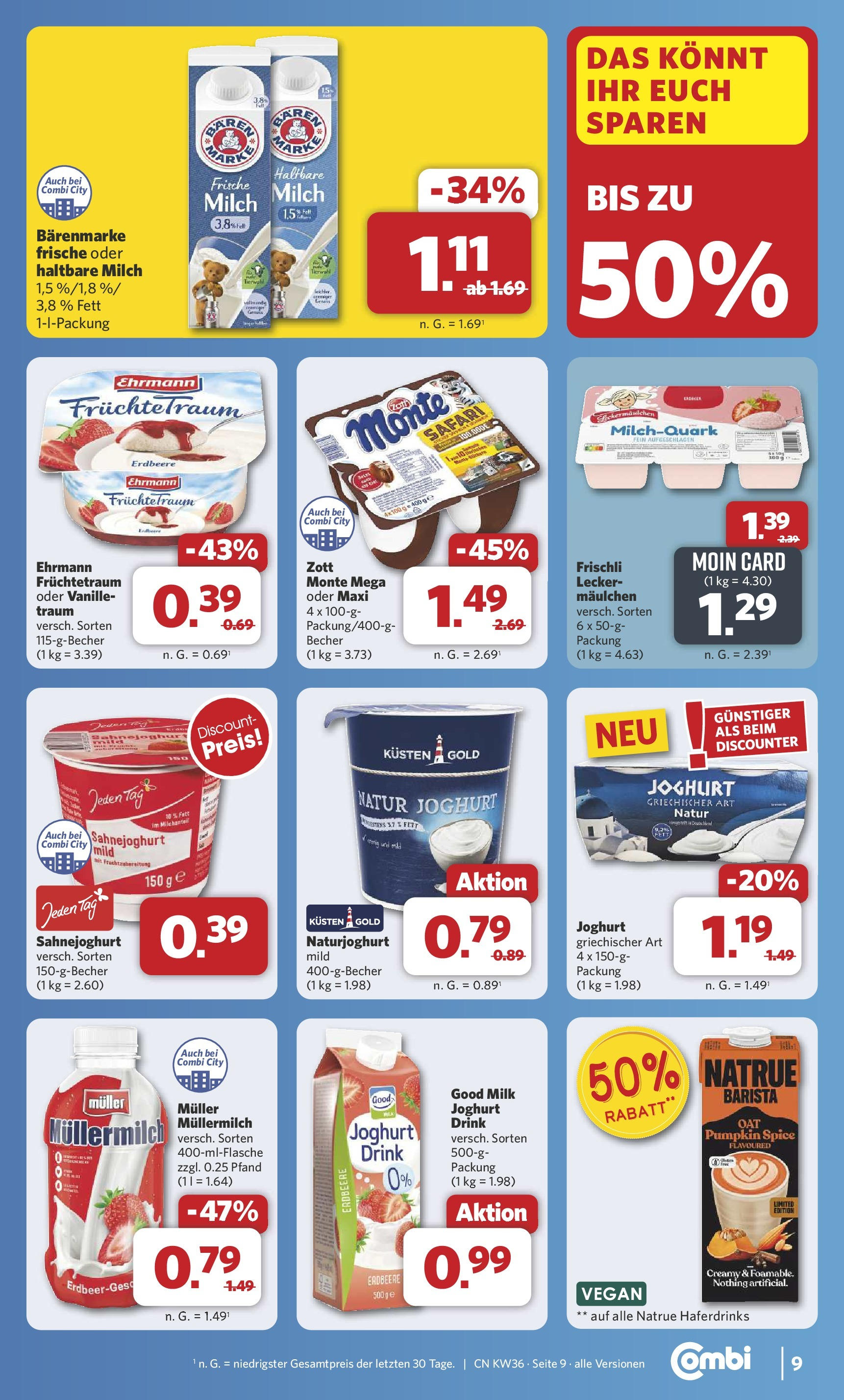 Combi Prospekt Twistringen (ab 01.09.2025) zum Blättern | Seite: 11 | Produkte: Milch, Joghurt, Haltbare milch, Müllermilch Combi Prospekt Twistringen (ab 01.09.2025) zum Blättern | Seite: 11 | Produkte: Milch, Joghurt, Haltbare milch, Müllermilch