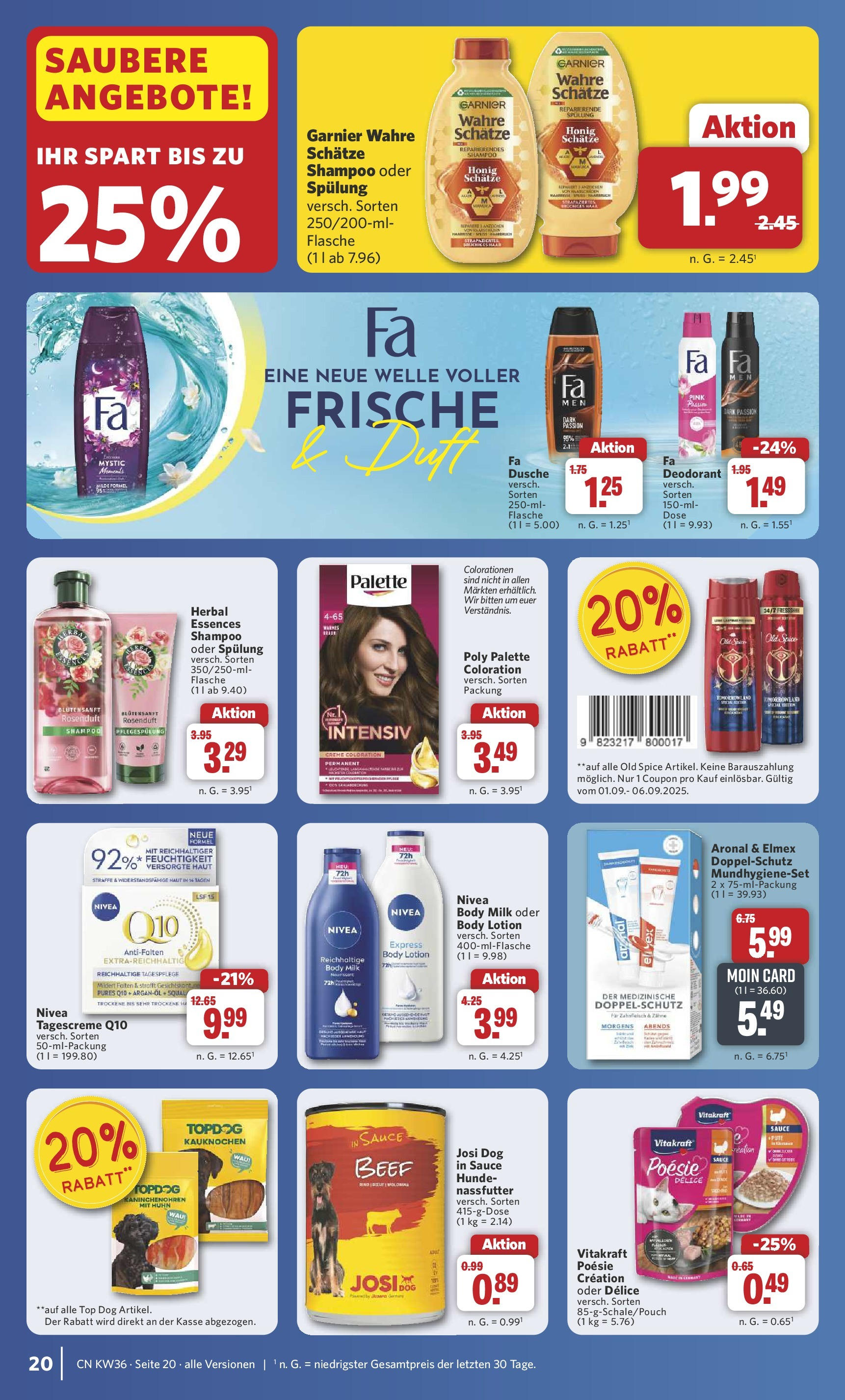 Combi Prospekt Twistringen (ab 01.09.2025) zum Blättern | Seite: 27 | Produkte: Top, Spülung, Deodorant, Body Milk Combi Prospekt Twistringen (ab 01.09.2025) zum Blättern | Seite: 27 | Produkte: Top, Spülung, Deodorant, Body Milk