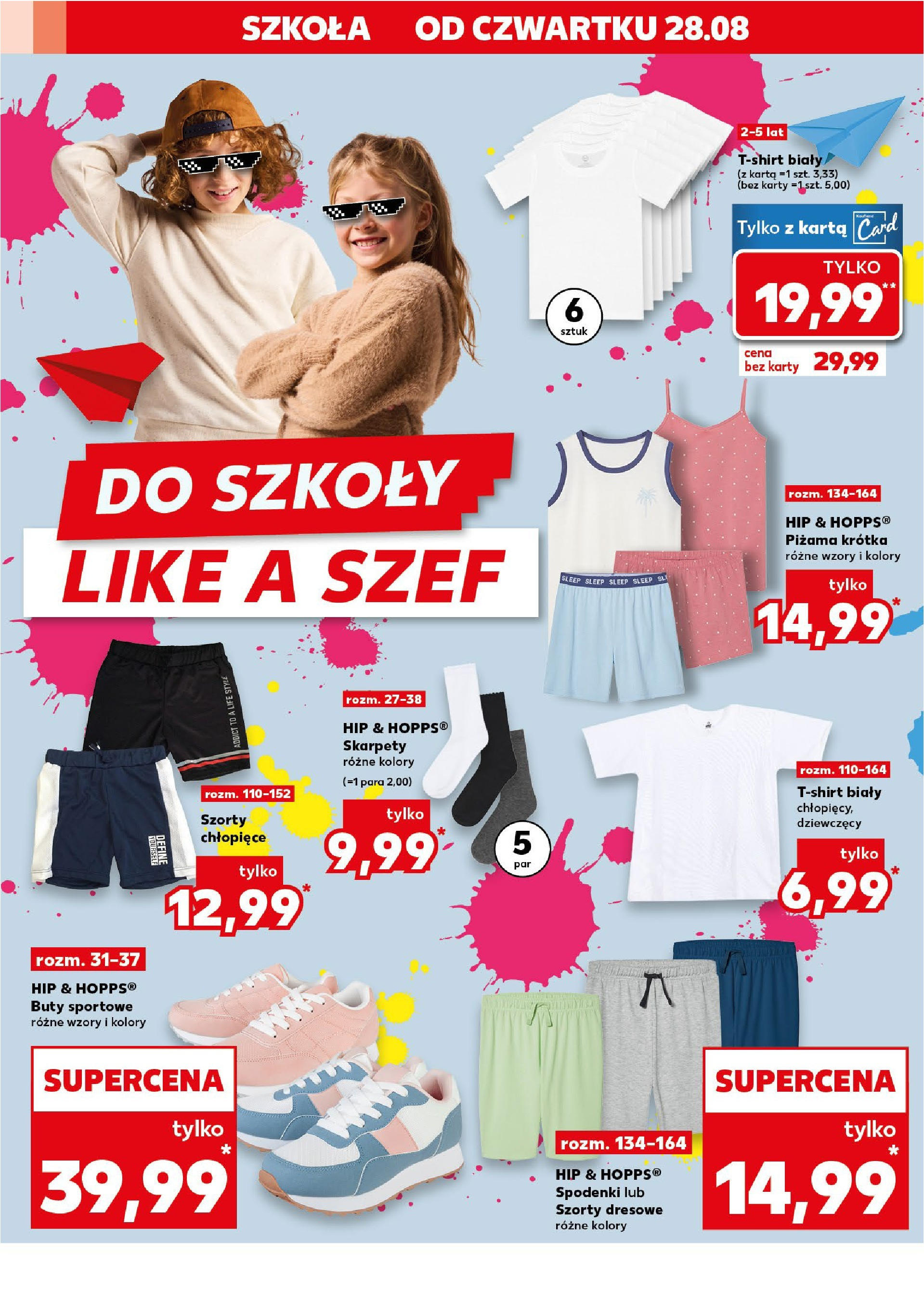 Kaufland gazetka - Mega okazje (28.08.2025) - od jutra | Strona: 4 | Produkty: Buty sportowe, Karta, Piżama, Buty Kaufland gazetka - Mega okazje od 28.08.2025 - od jutra PDF | Strona: 4 | Produkty: Buty sportowe, Karta, Piżama, Buty