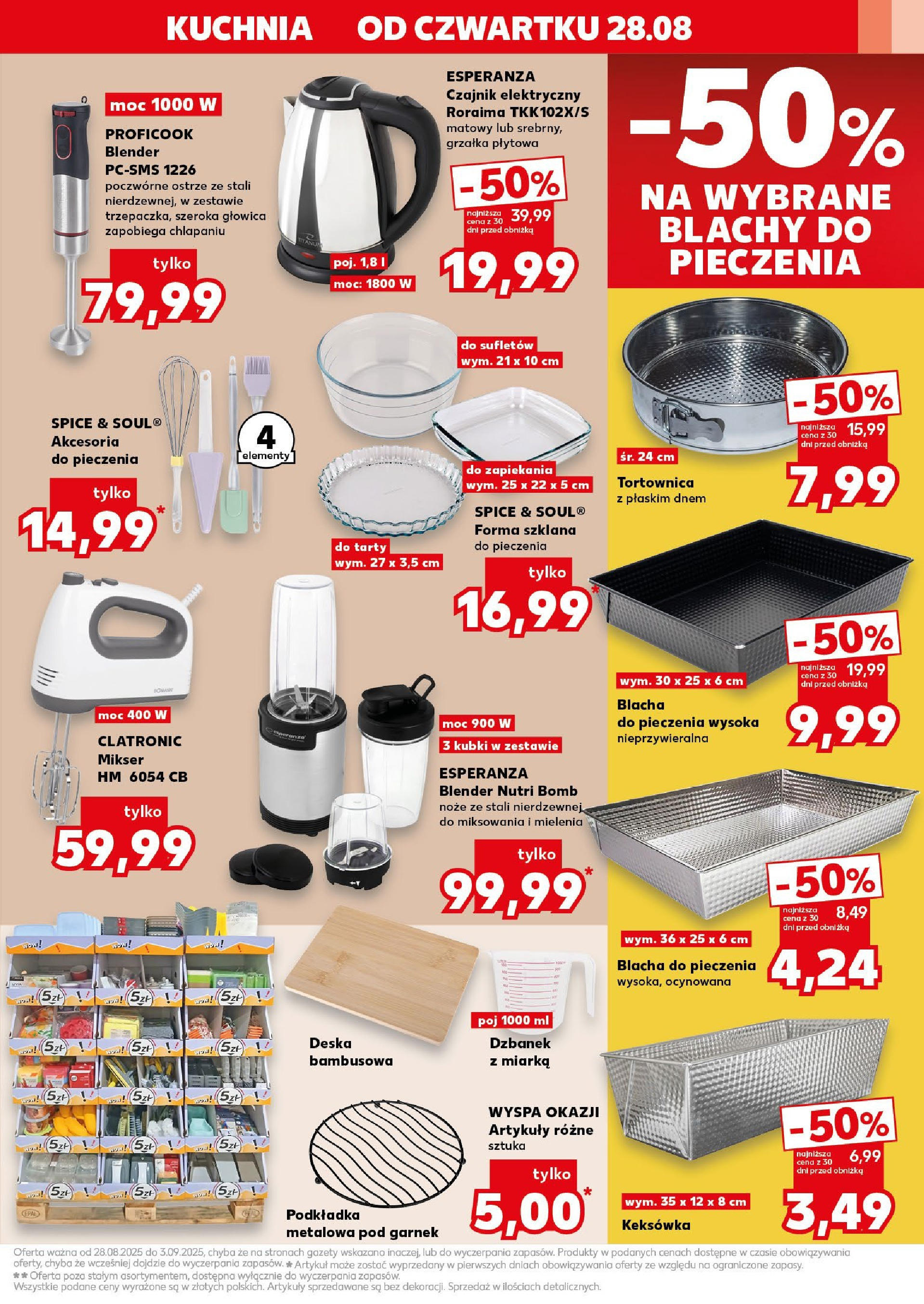 Kaufland gazetka - Mega okazje (28.08.2025) - od jutra | Strona: 9 | Produkty: Czajnik, Mikser, Garnek, Blender Kaufland gazetka - Mega okazje od 28.08.2025 - od jutra PDF | Strona: 9 | Produkty: Czajnik, Mikser, Garnek, Blender