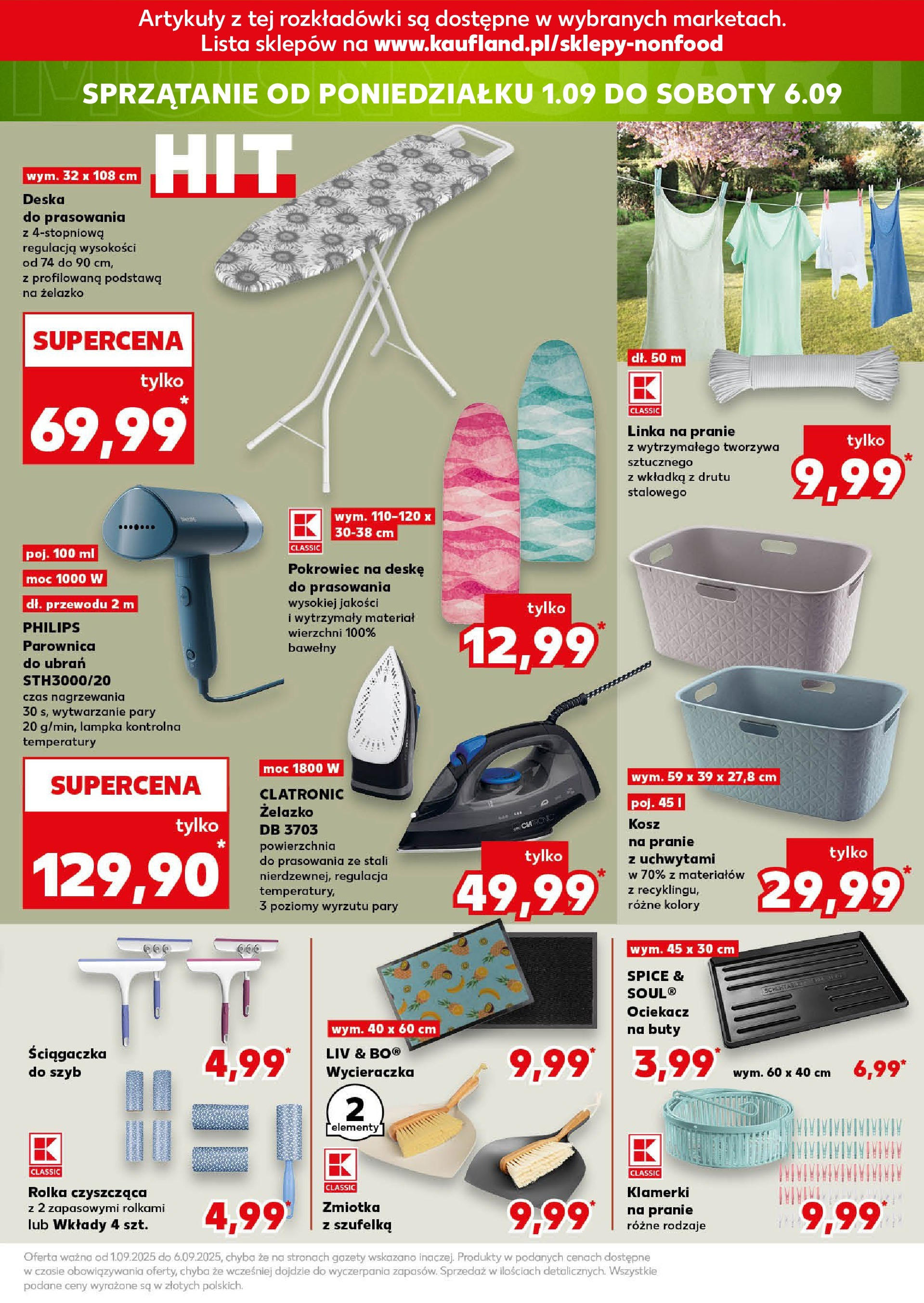 Kaufland gazetka - Mega okazje (28.08.2025) - od jutra | Strona: 19 | Produkty: Kosz, Wycieraczka, Parownica, Deska do prasowania Kaufland gazetka - Mega okazje od 28.08.2025 - od jutra PDF | Strona: 19 | Produkty: Kosz, Wycieraczka, Parownica, Deska do prasowania