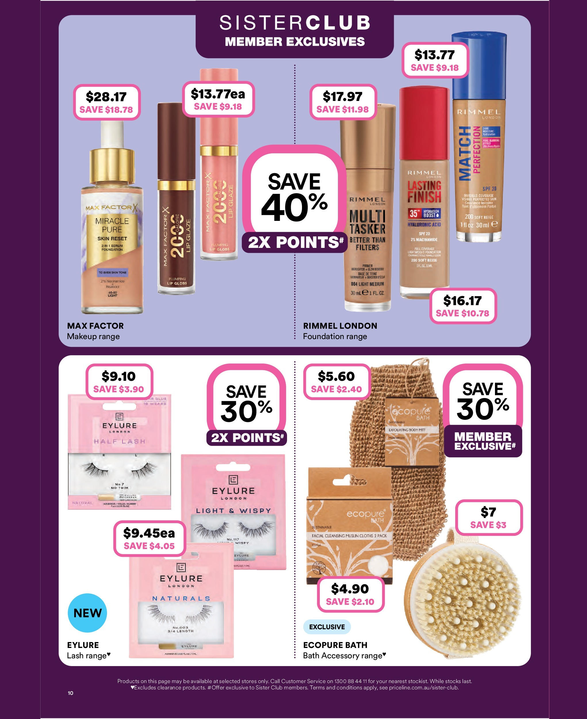 Priceline Pharmacy weekly catalogue from 27/08/2025 ?️ | Page: 3 | Products: Light, Makeup, Foundation, Glue Priceline Pharmacy - Hello Spring - 27/08/2025 > weekly / monthly specials | Page: 3 | Products: Light, Makeup, Foundation, Glue