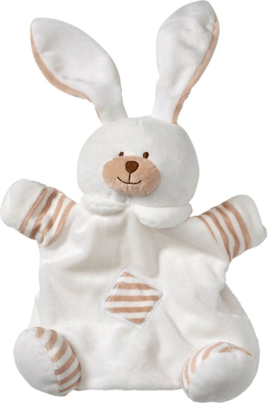fluffies Handpuppe Hase, weiß