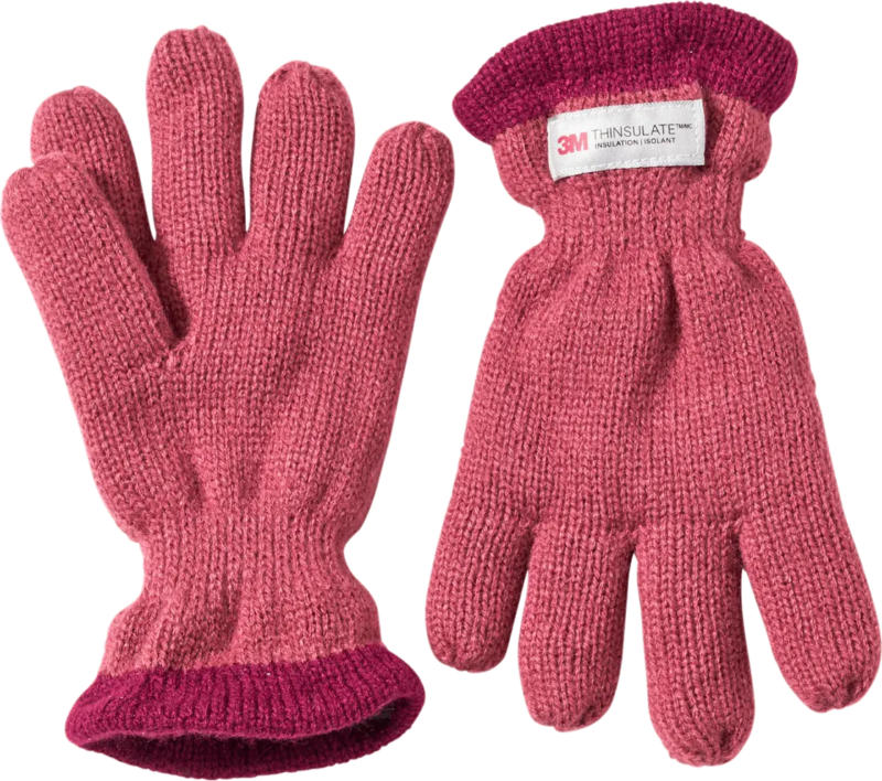 PUSBLU Handschuhe mit Futter, pink, Gr. 3