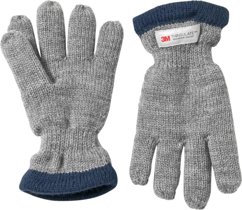 PUSBLU Handschuhe mit Futter, grau, Gr. 3