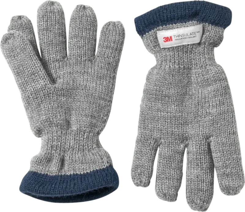 PUSBLU Handschuhe mit Futter, grau, Gr. 3