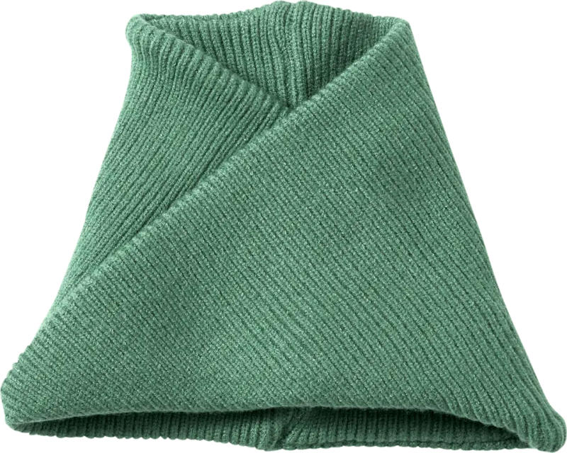 PUSBLU Loop Schal aus Strick & mit Viskose, grün