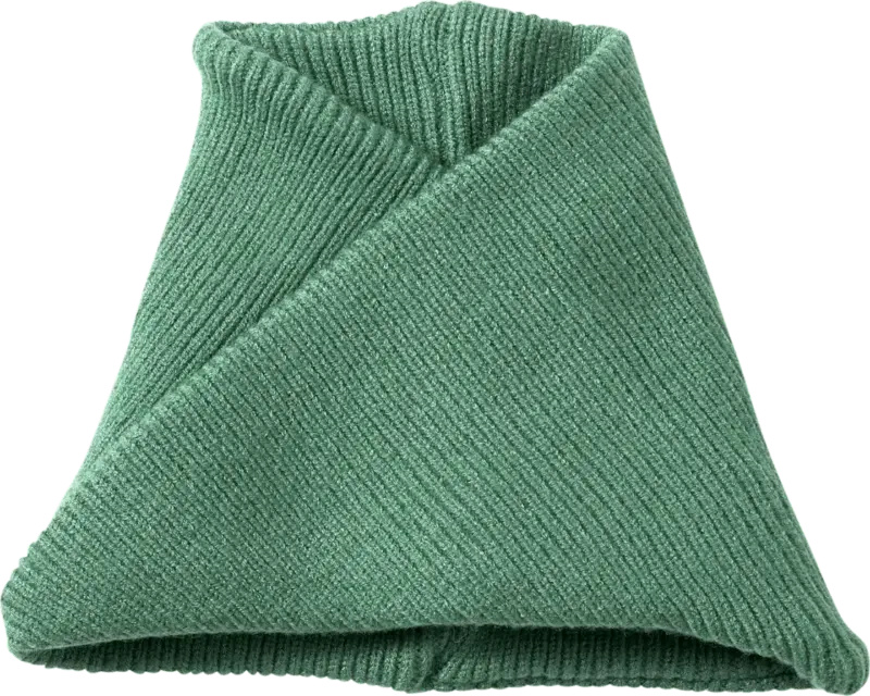 PUSBLU Loop Schal aus Strick & mit Viskose, grün