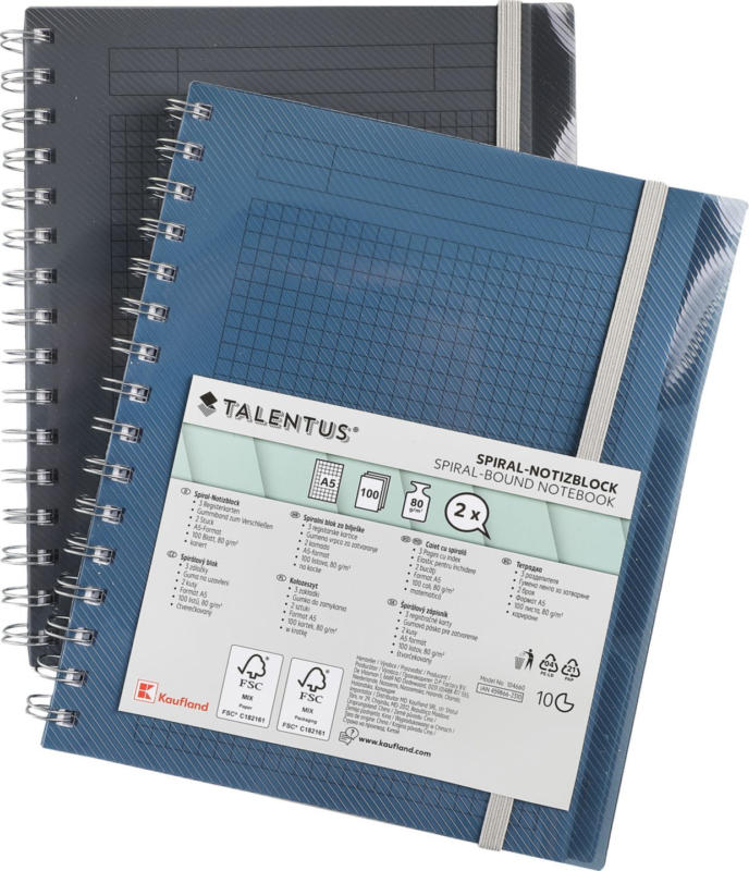 Talentus Тетрадкa A 4 2 бр. или A5 3 бр.