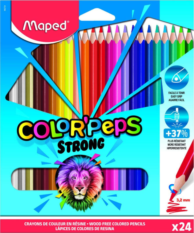 Maped Цветни моливи 24 цвята