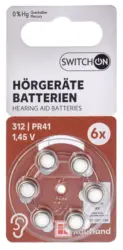Switch On Батерии за слухов апарат PR41 или PR48
