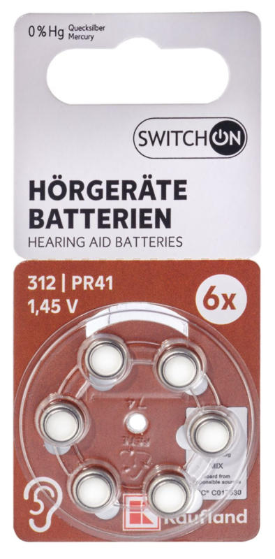 Switch On Батерии за слухов апарат PR41 или PR48