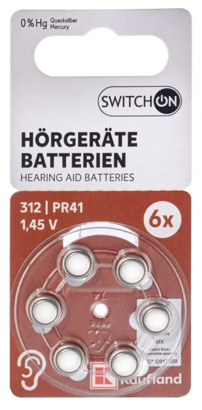 Switch On Батерии за слухов апарат PR41 или PR48