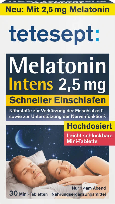 tetesept Melatonin Intens Mini Tabletten 30 St