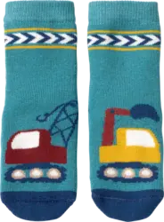 ALANA Stoppersocken mit Bagger-Motiv, grün, Gr. 21/22