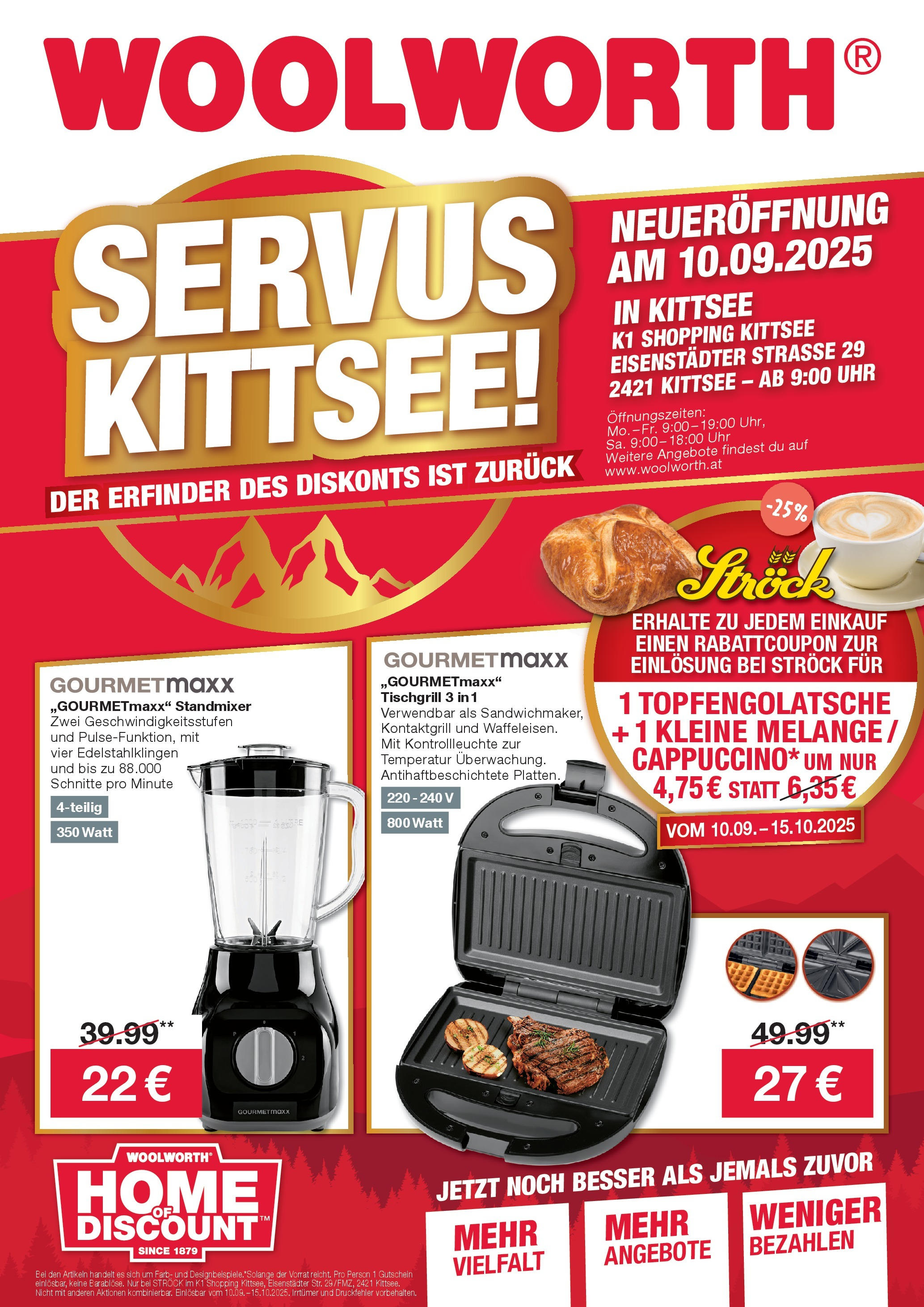 Woolworth - Woolworth: Servus Kittsee! (07.09.2025) || Aktuelle Angebote | Seite: 1 | Produkte: Uhr Woolworth - Woolworth: Servus Kittsee! von 07.09.2025 - Aktuelle Angebote | Seite: 1 | Produkte: Uhr