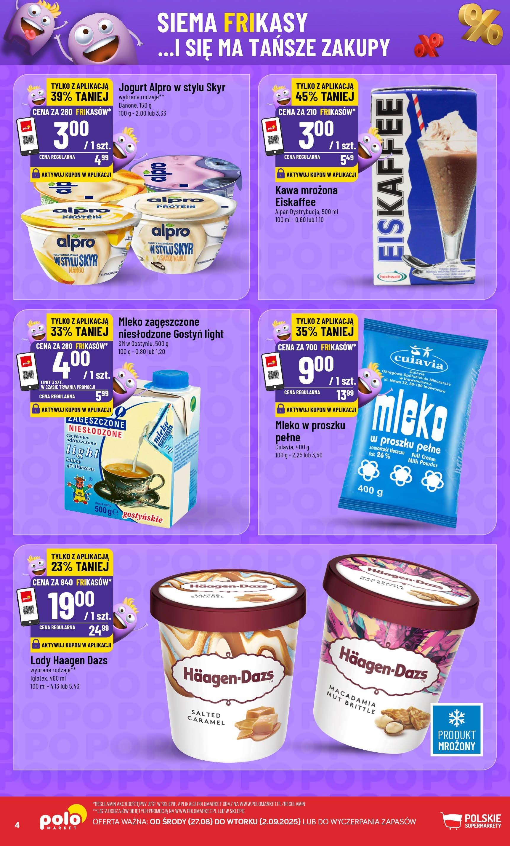 POLOmarket gazetka od jutra (27.08.2025) | Nowa PDF | Strona: 4 | Produkty: Mango, Mleko w proszku, Kawa mrozona, Kawa POLOmarket gazetka od jutra (27.08.2025) - Nowa PDF | Strona: 4 | Produkty: Mango, Mleko w proszku, Kawa mrozona, Kawa