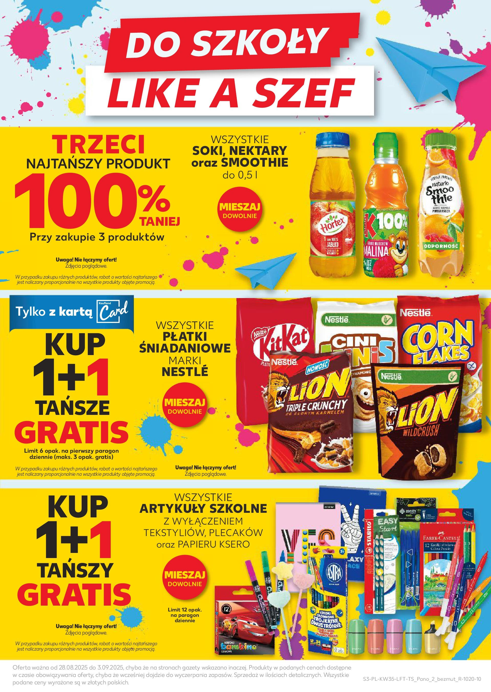 Kaufland gazetka (28.08.2025) - od jutra | Strona: 3 | Produkty: Karta, Malina, Płatki śniadaniowe, Płatki Kaufland gazetka od 28.08.2025 - od jutra PDF | Strona: 3 | Produkty: Karta, Malina, Płatki śniadaniowe, Płatki