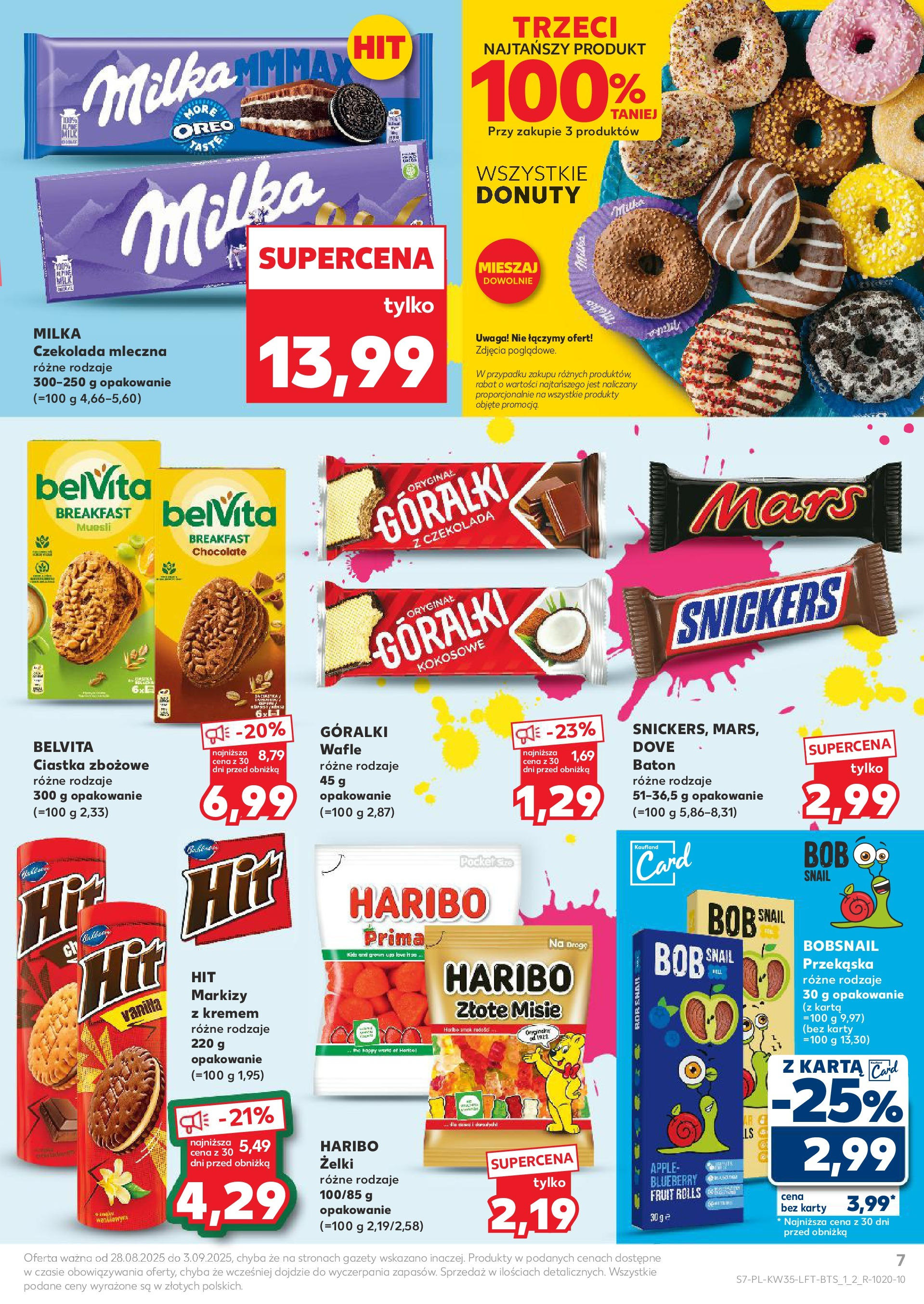 Kaufland gazetka (28.08.2025) - od jutra | Strona: 7 | Produkty: Belvita, Czekolada mleczna, Milka, Ciastka Kaufland gazetka od 28.08.2025 - od jutra PDF | Strona: 7 | Produkty: Belvita, Czekolada mleczna, Milka, Ciastka