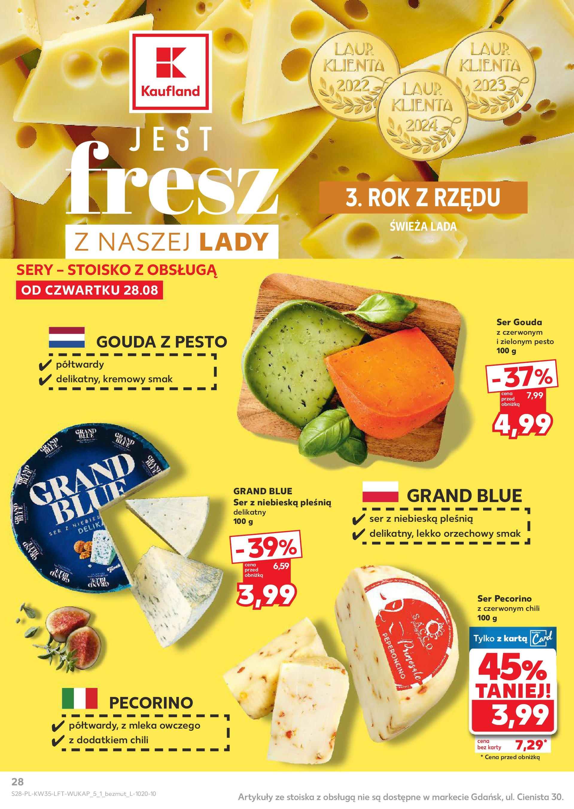 Kaufland gazetka (28.08.2025) - od jutra | Strona: 28 | Produkty: Chili, Karta, Sery, Ser gouda Kaufland gazetka od 28.08.2025 - od jutra PDF | Strona: 28 | Produkty: Chili, Karta, Sery, Ser gouda