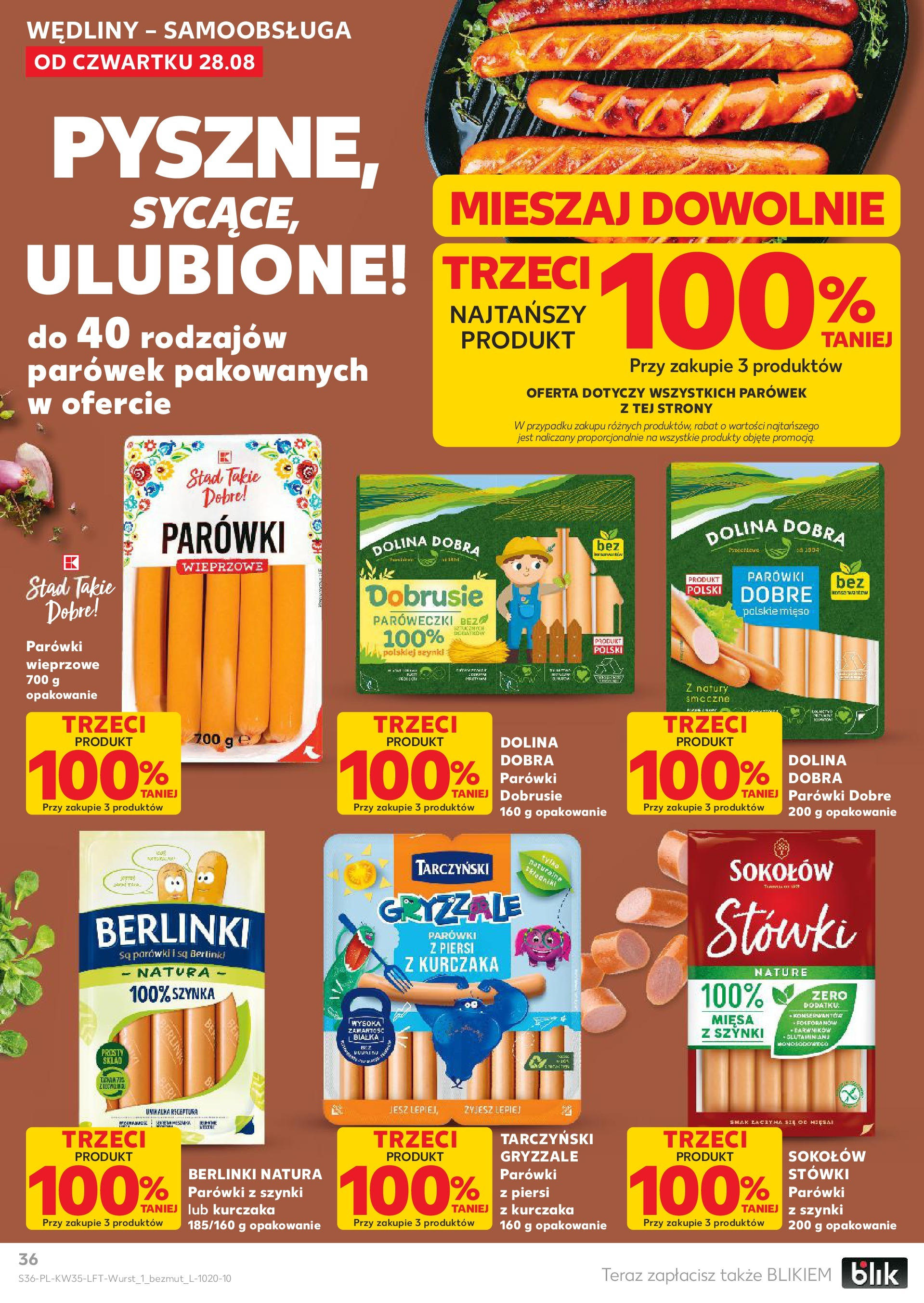 Kaufland gazetka (28.08.2025) - od jutra | Strona: 36 | Produkty: Piersi, Mięso, Parówki z szynki, Szynka Kaufland gazetka od 28.08.2025 - od jutra PDF | Strona: 36 | Produkty: Piersi, Mięso, Parówki z szynki, Szynka