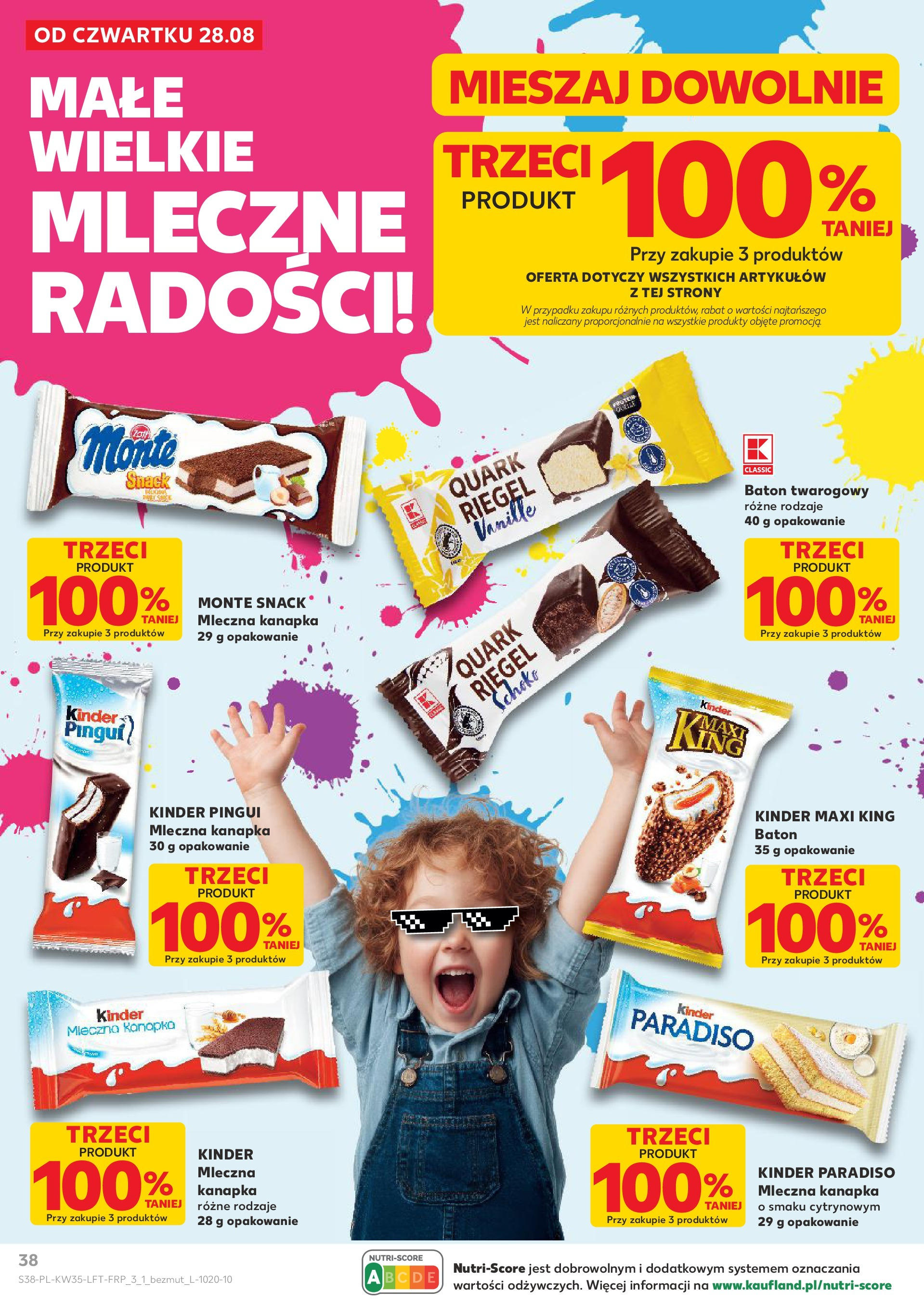 Kaufland gazetka (28.08.2025) - od jutra | Strona: 38 | Produkty: Baton Kaufland gazetka od 28.08.2025 - od jutra PDF | Strona: 38 | Produkty: Baton