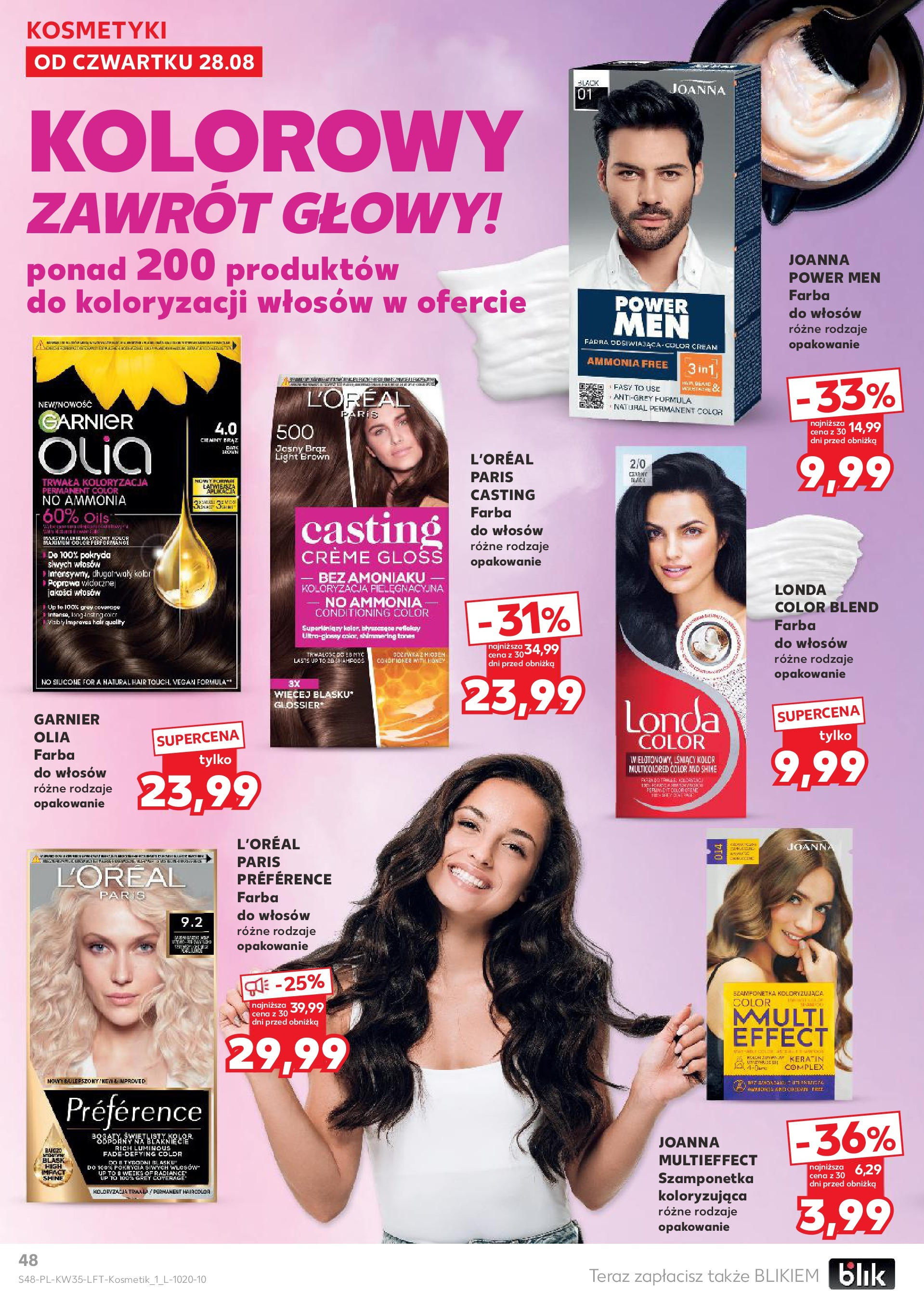 Kaufland gazetka (28.08.2025) - od jutra | Strona: 48 | Produkty: Farba do włosów, Kosmetyki Kaufland gazetka od 28.08.2025 - od jutra PDF | Strona: 48 | Produkty: Farba do włosów, Kosmetyki