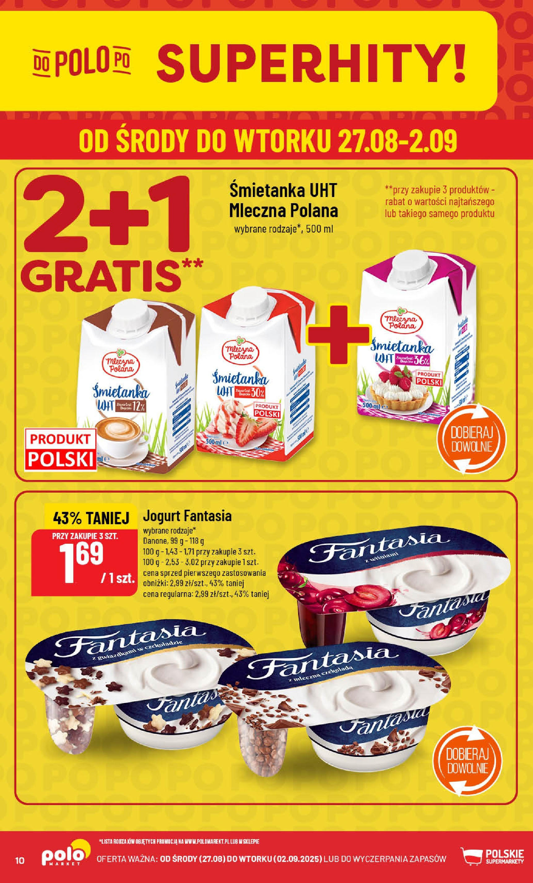 POLOmarket gazetka od jutra (27.08.2025) | Nowa PDF | Strona: 10 | Produkty: Jogurt, Czekolada POLOmarket gazetka od jutra (27.08.2025) - Nowa PDF | Strona: 10 | Produkty: Jogurt, Czekolada
