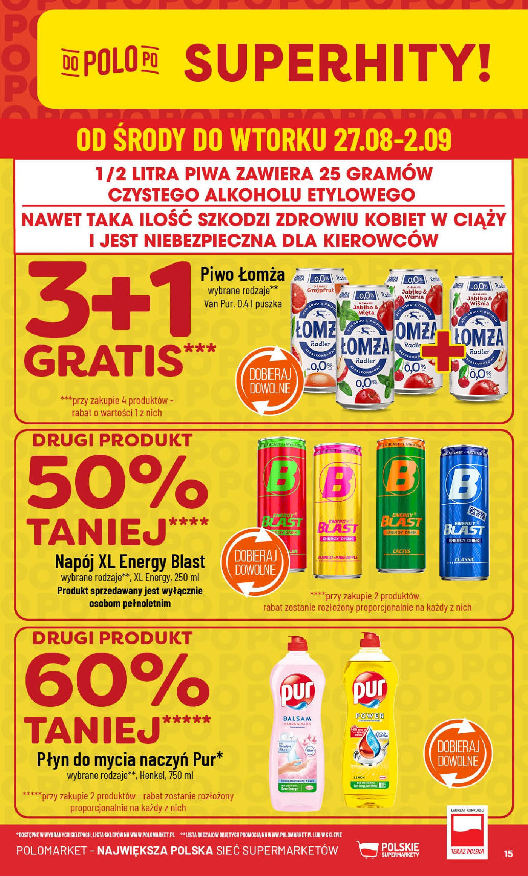 POLOmarket gazetka od jutra (27.08.2025) | Nowa PDF | Strona: 15 | Produkty: Mięta, Piwo, Grejpfrut, Owoce POLOmarket gazetka od jutra (27.08.2025) - Nowa PDF | Strona: 15 | Produkty: Mięta, Piwo, Grejpfrut, Owoce