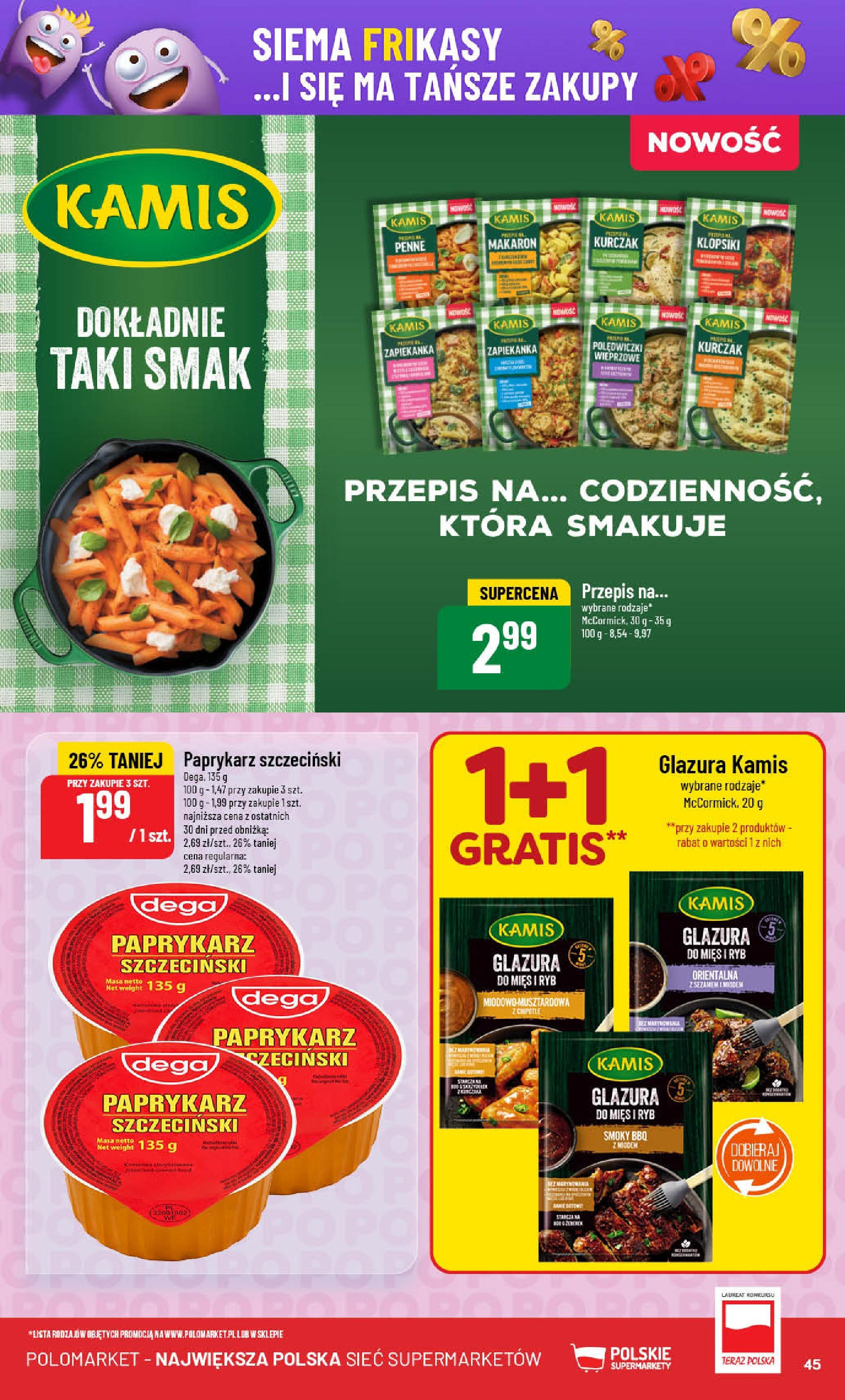 POLOmarket gazetka od jutra (27.08.2025) | Nowa PDF | Strona: 45 | Produkty: Kurczak, Paprykarz, Paprykarz szczeciński, Klopsiki POLOmarket gazetka od jutra (27.08.2025) - Nowa PDF | Strona: 45 | Produkty: Kurczak, Paprykarz, Paprykarz szczeciński, Klopsiki