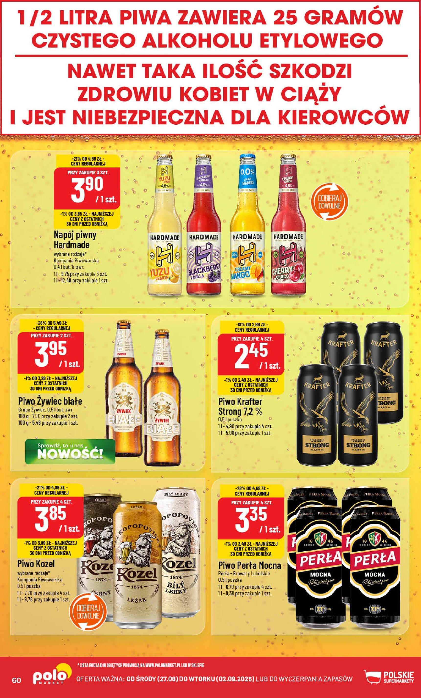 POLOmarket gazetka od jutra (27.08.2025) | Nowa PDF | Strona: 60 | Produkty: Mango, Piwo perła, Piwo, Piwo kozel POLOmarket gazetka od jutra (27.08.2025) - Nowa PDF | Strona: 60 | Produkty: Mango, Piwo perła, Piwo, Piwo kozel