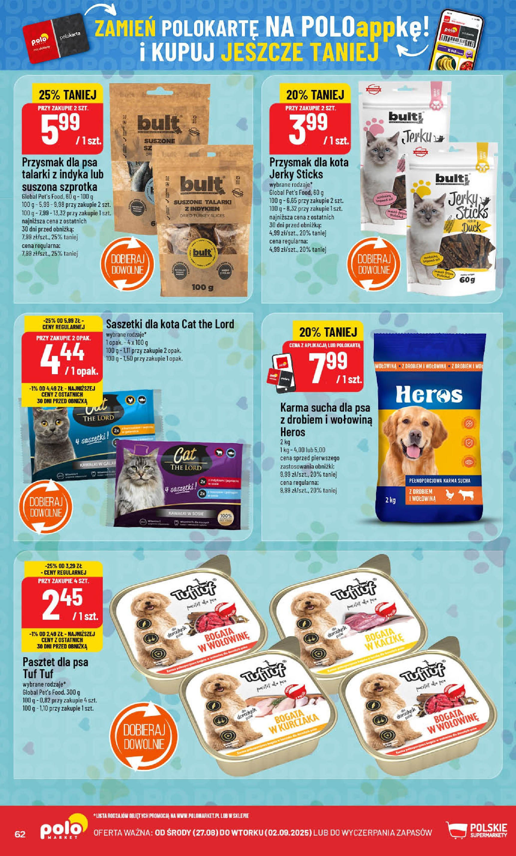 POLOmarket gazetka od jutra (27.08.2025) | Nowa PDF | Strona: 62 | Produkty: Wołowina POLOmarket gazetka od jutra (27.08.2025) - Nowa PDF | Strona: 62 | Produkty: Wołowina
