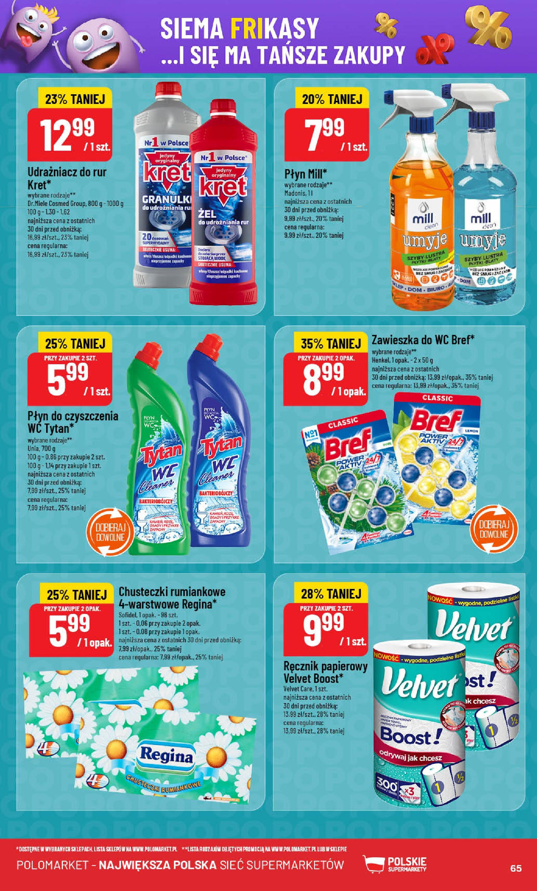 POLOmarket gazetka od jutra (27.08.2025) | Nowa PDF | Strona: 65 | Produkty: Mak, Cleaner, Ręcznik papierowy POLOmarket gazetka od jutra (27.08.2025) - Nowa PDF | Strona: 65 | Produkty: Mak, Cleaner, Ręcznik papierowy