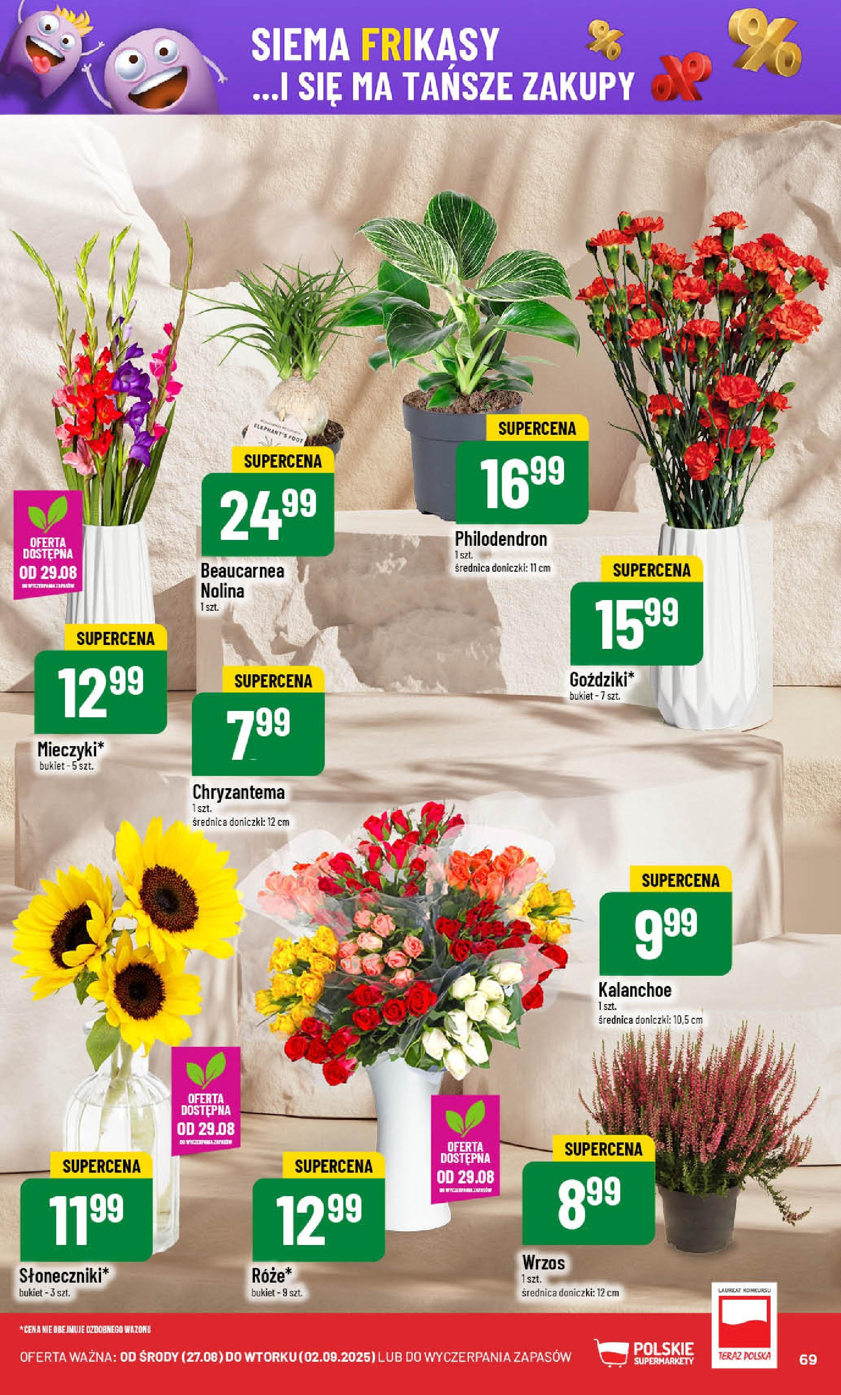 POLOmarket gazetka od jutra (27.08.2025) | Nowa PDF | Strona: 69 | Produkty: Wrzos, Doniczki, Kalanchoe POLOmarket gazetka od jutra (27.08.2025) - Nowa PDF | Strona: 69 | Produkty: Wrzos, Doniczki, Kalanchoe
