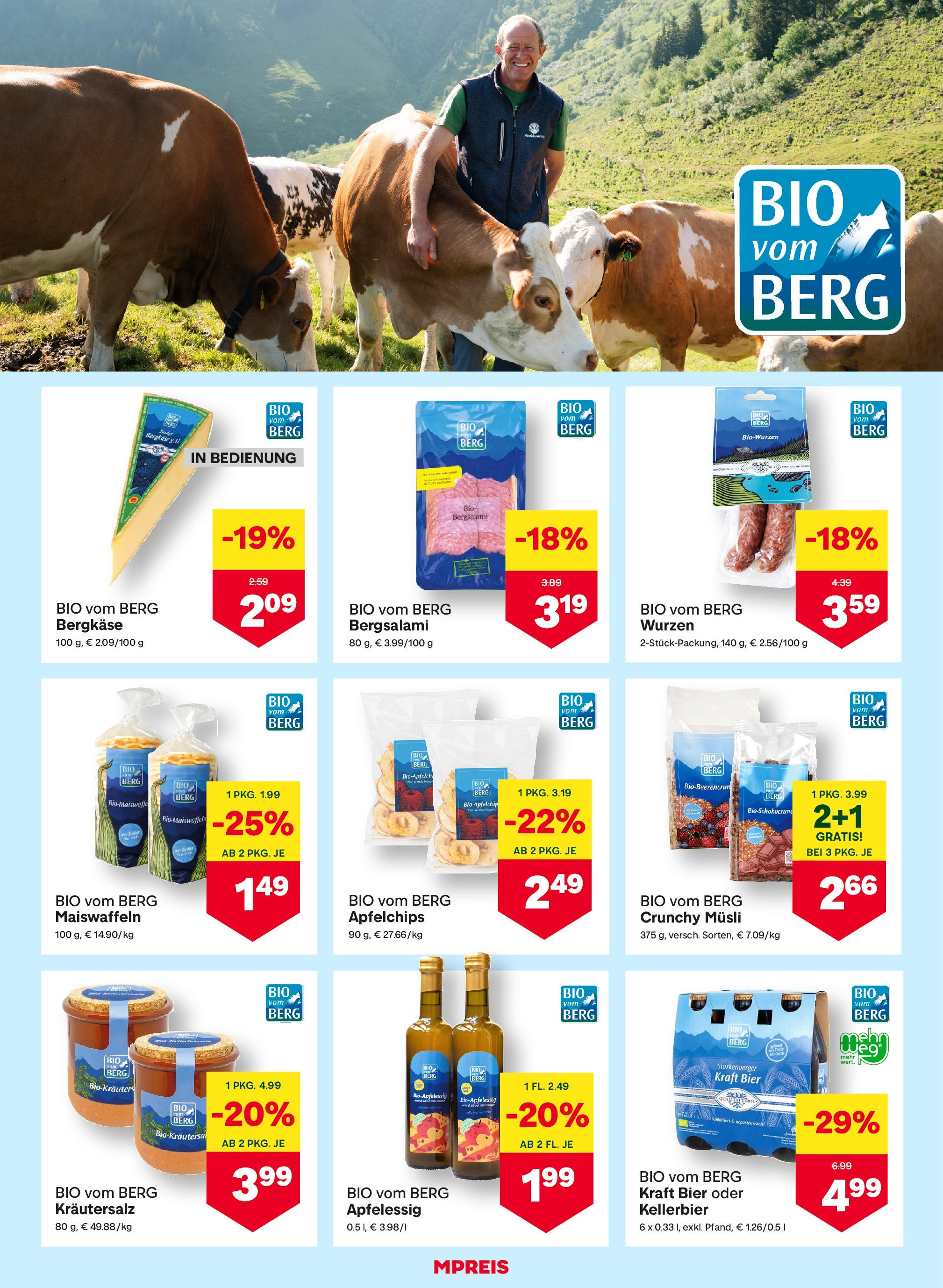 MPREIS Saalbach (04.09.2025) || Aktuelle Angebote | Seite: 9 | Produkte: Bier MPREIS Saalbach von 04.09.2025 - Aktuelle Angebote | Seite: 9 | Produkte: Bier